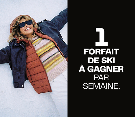 1 forfait de ski à gagner par semaine