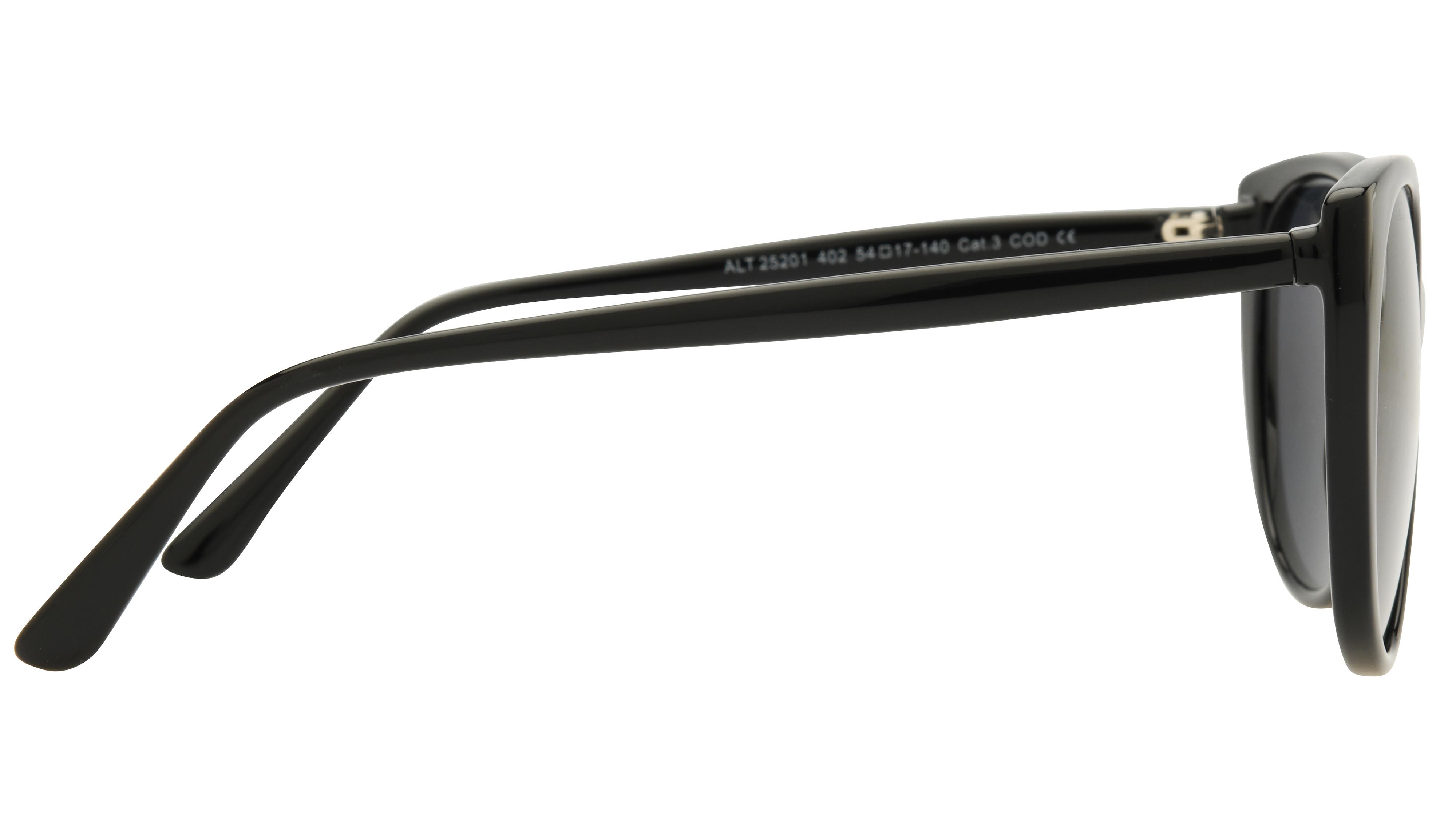 Lunettes de soleil Alternance Femme Noir Papillonnante Alt25201 Droite