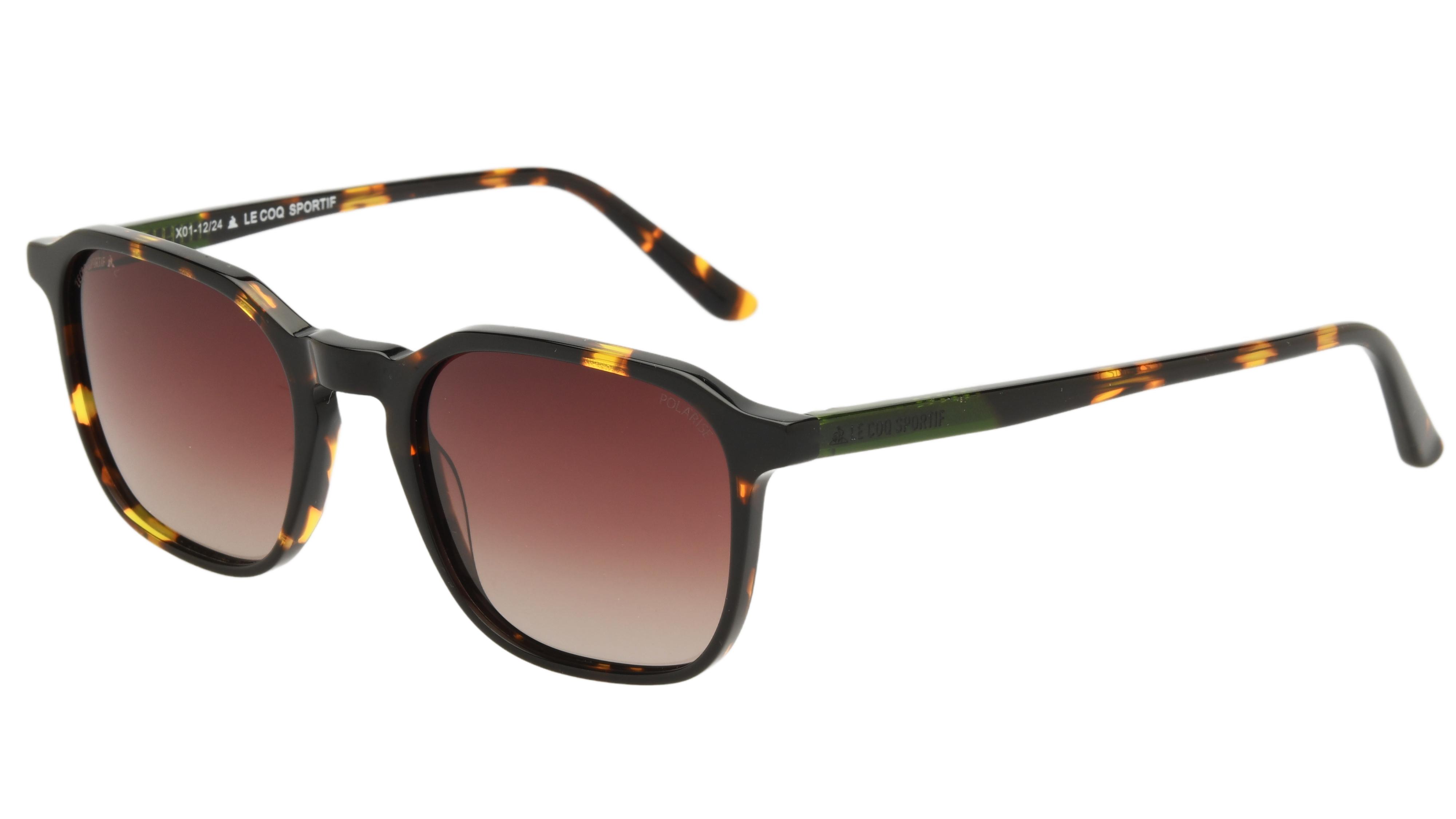 Lunettes de soleil Le Coq Sportif Homme Ecaille Rectangle Lcs2406/S Trois-Quart