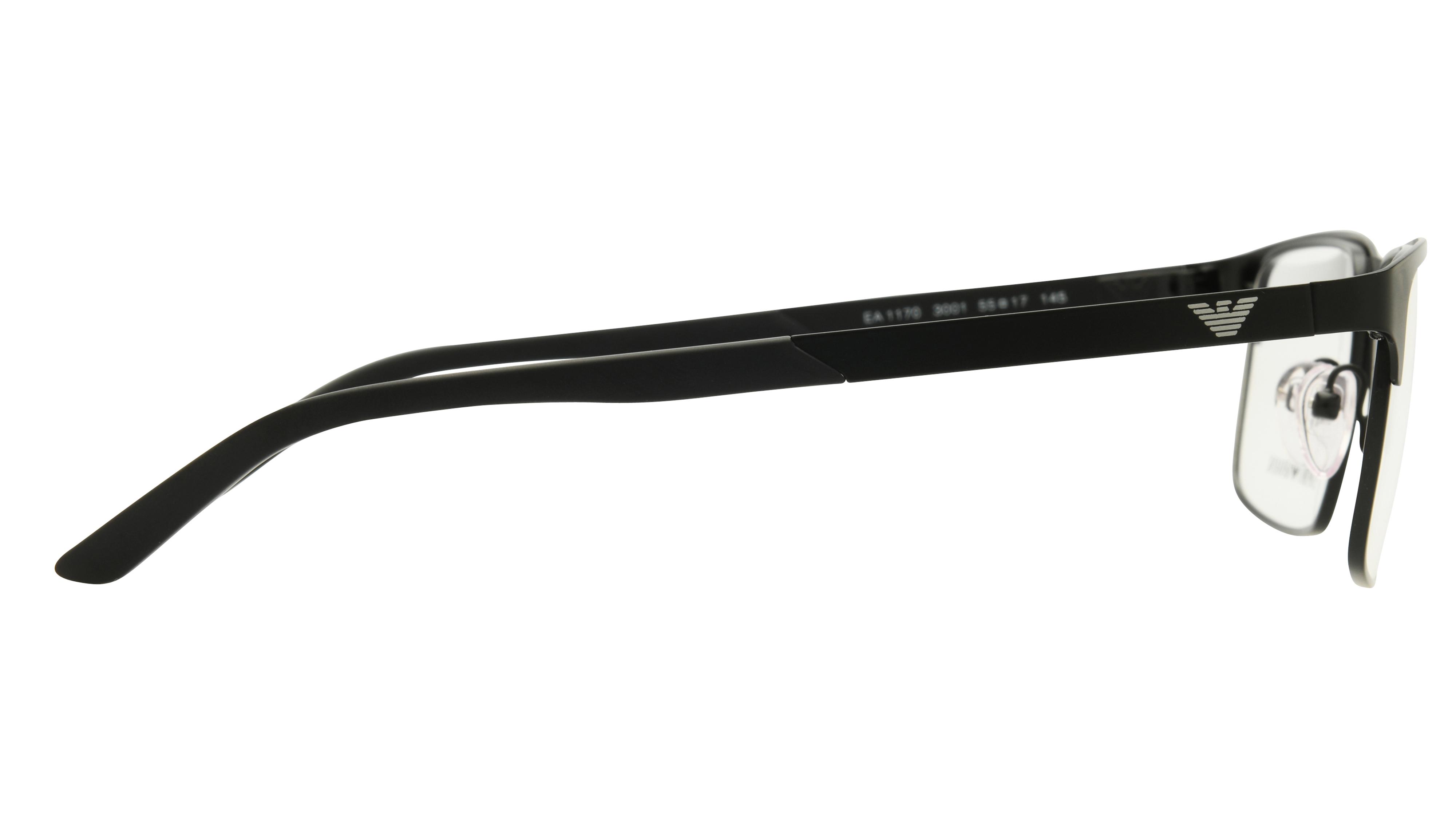 Lunettes de vue Emporio Armani Homme Noir Rectangle EA1170 Droite