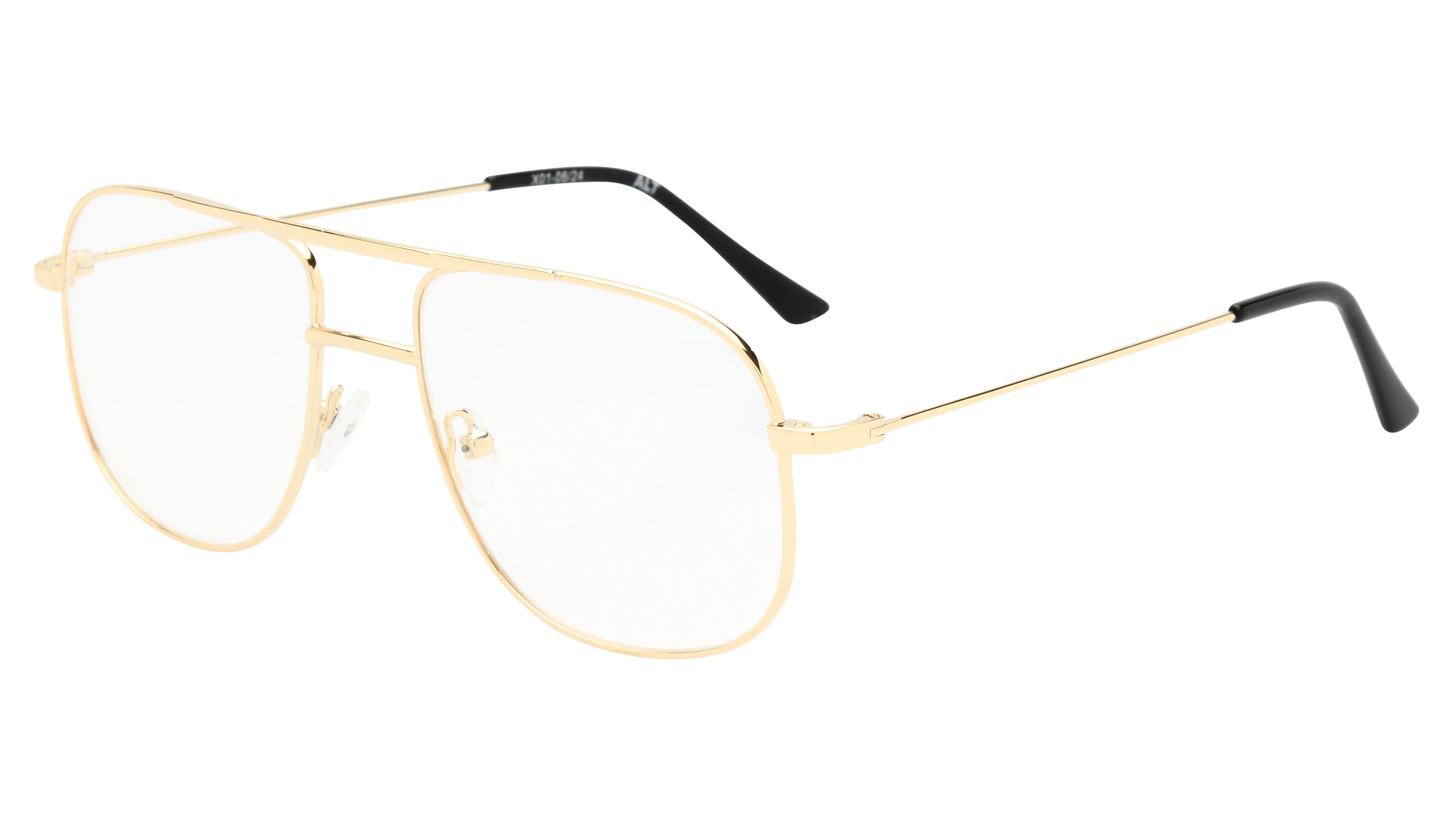 Lunettes de vue Alternance Mixte Or Aviateur Alt25101 Trois-Quart