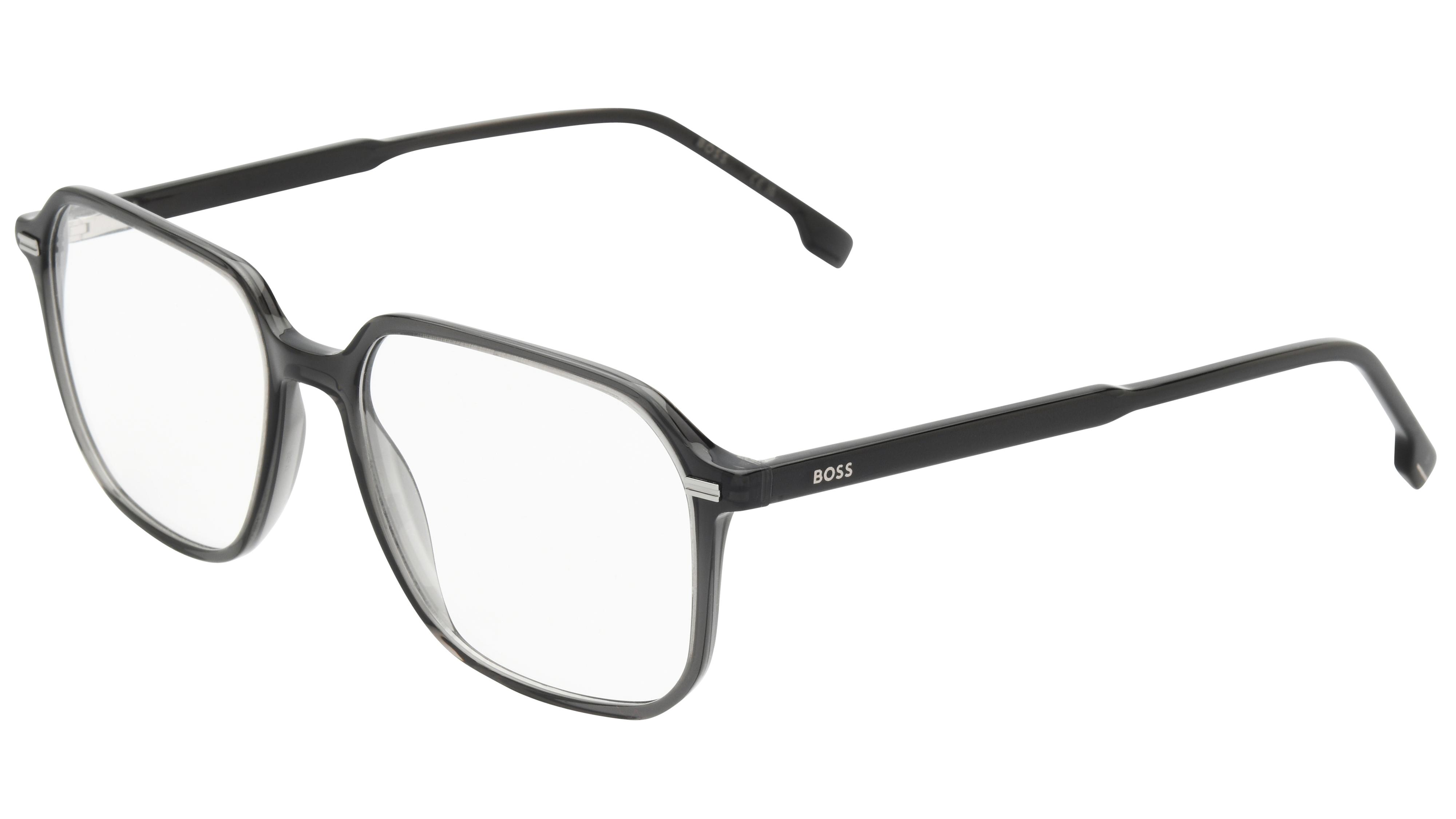 Lunettes de vue Boss Homme Gris Rectangle Boss1883 Trois-Quart