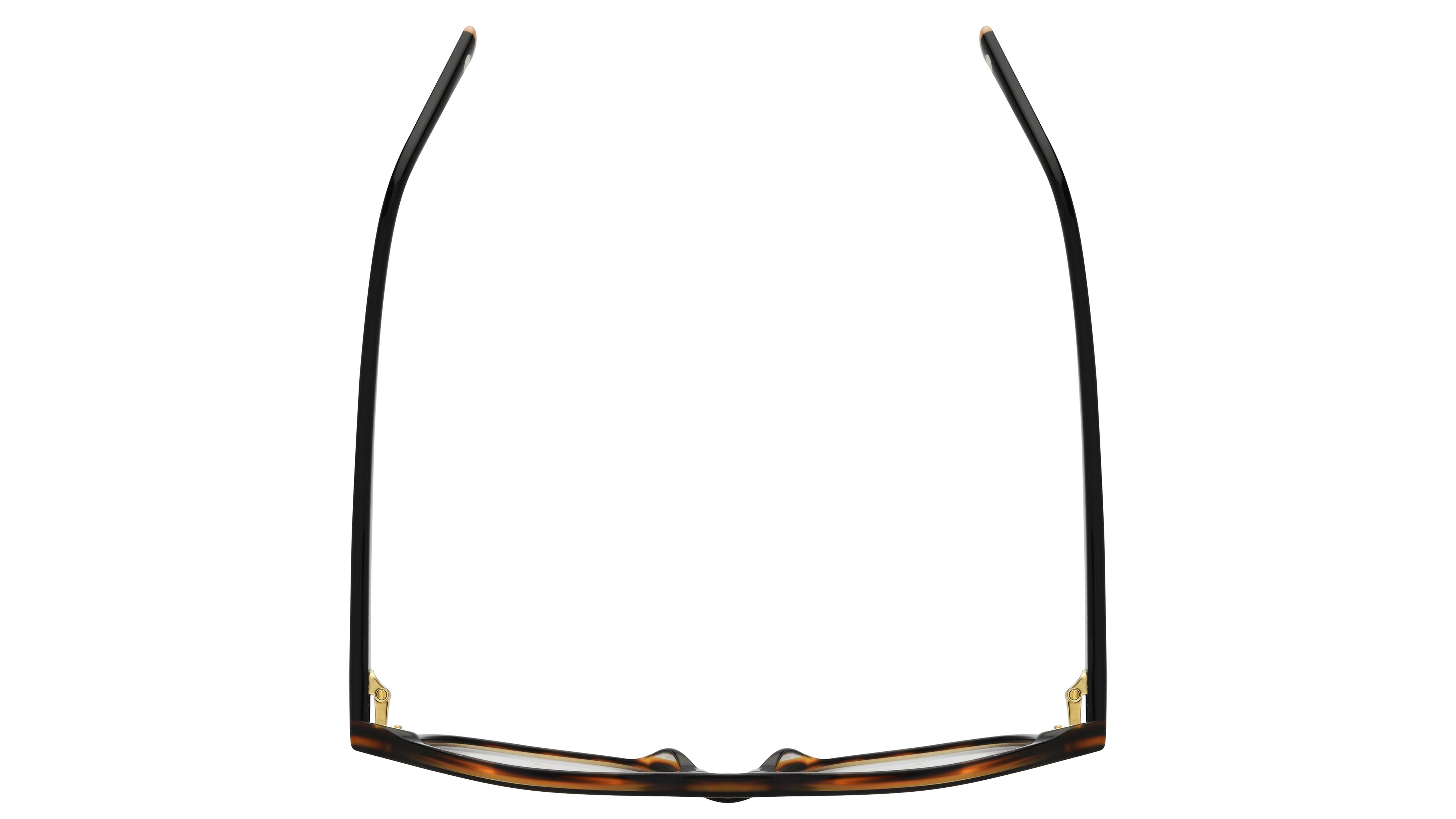 Lunettes de vue Siralya Femme Noir Aviateur sir2601 Dessus