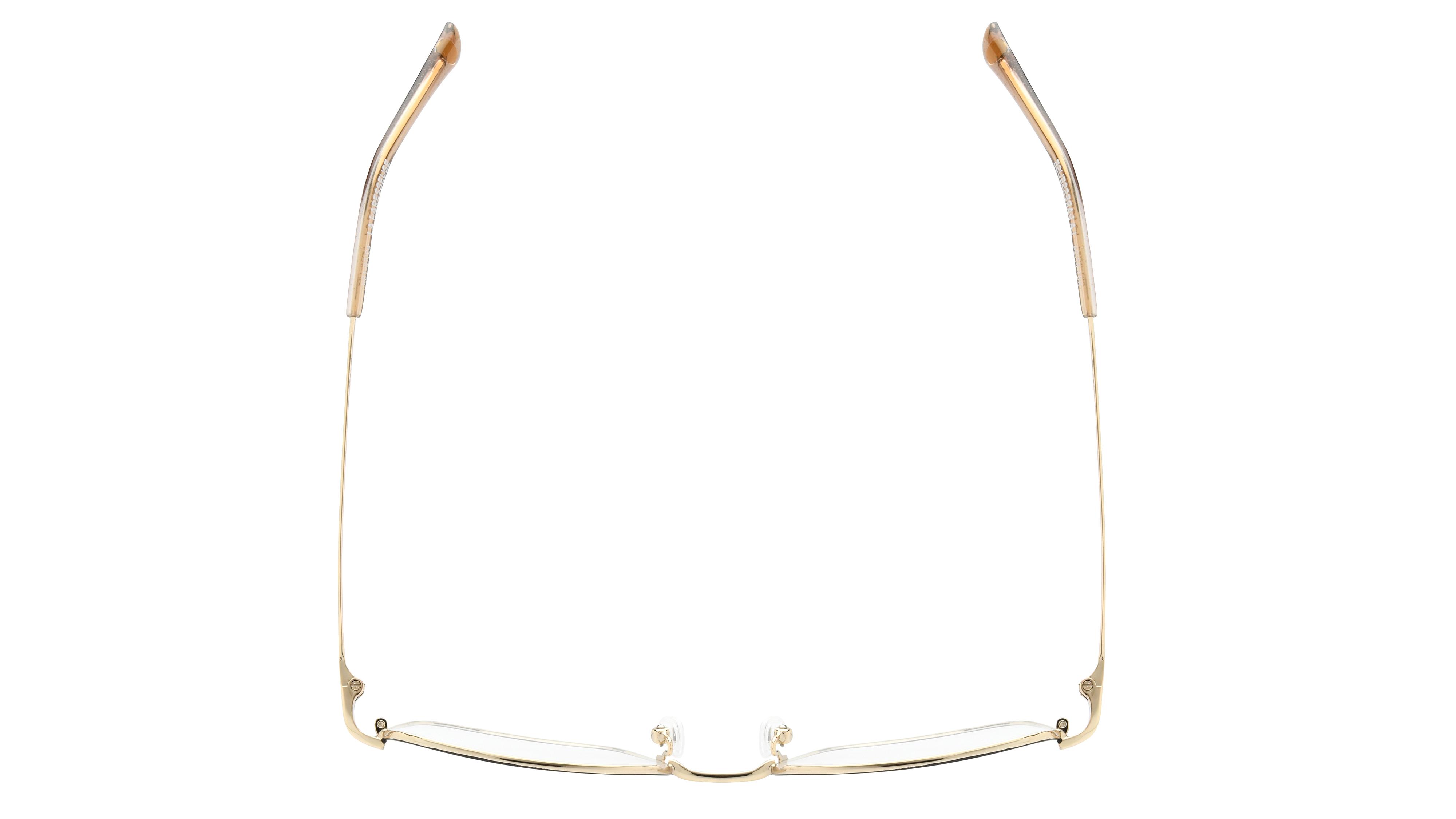 Lunettes de vue La Paresseuse Femme Or Carré Par2405 Dessus