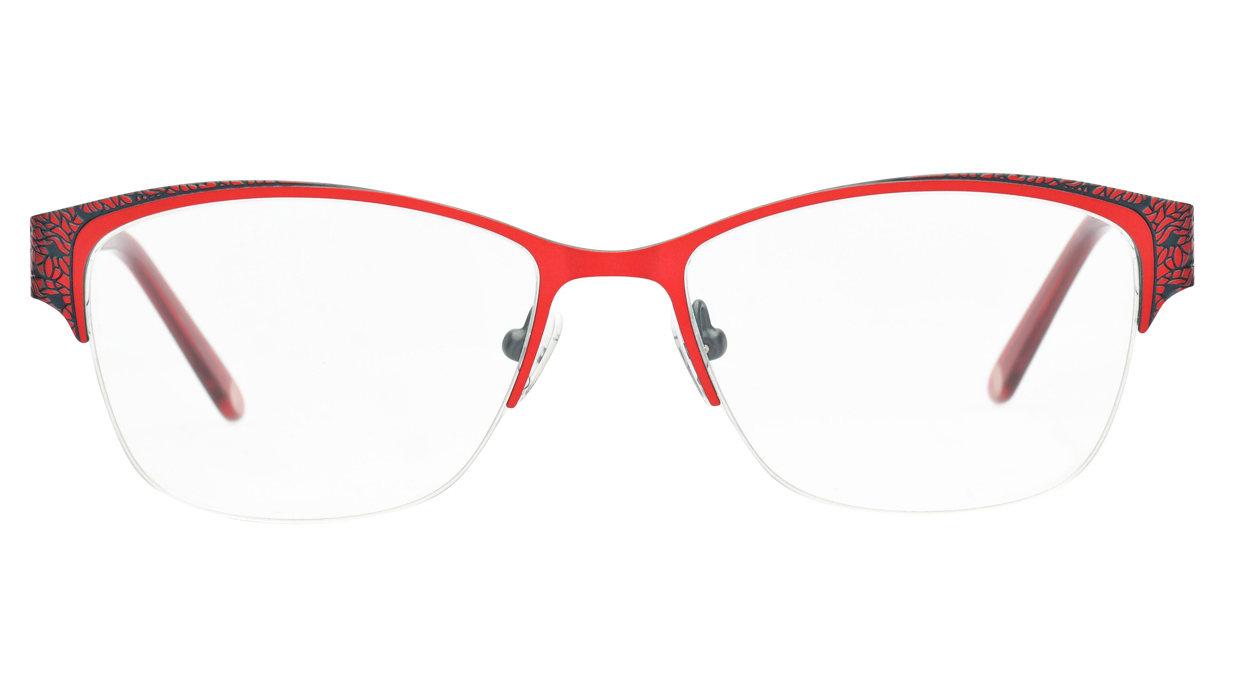 Monture Optique Baia Baa2007 735 Rouge Satin Rectangle Lynx Optique