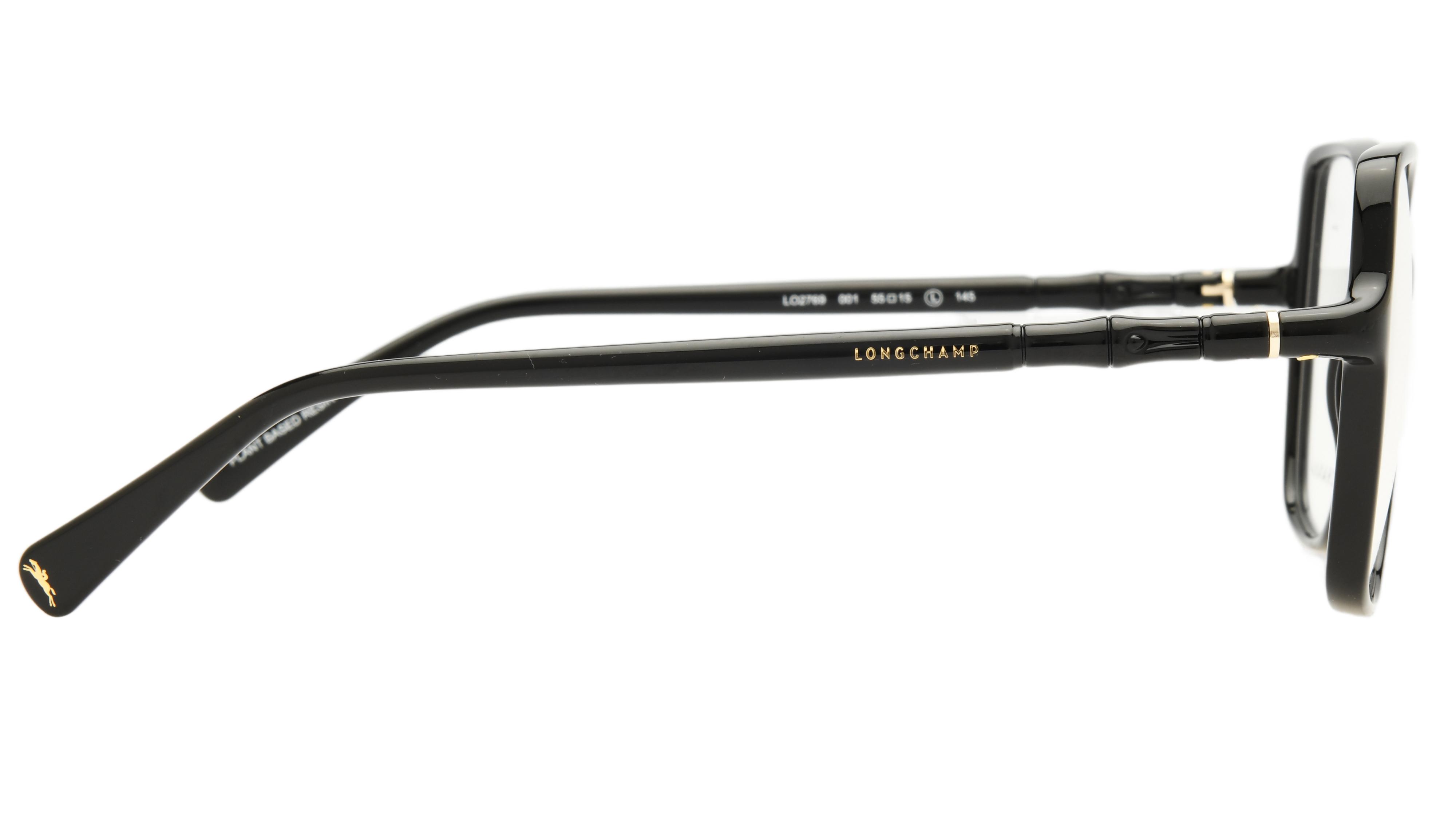 Lunettes de vue Longchamp Femme Noir Carré LO2769N Droite