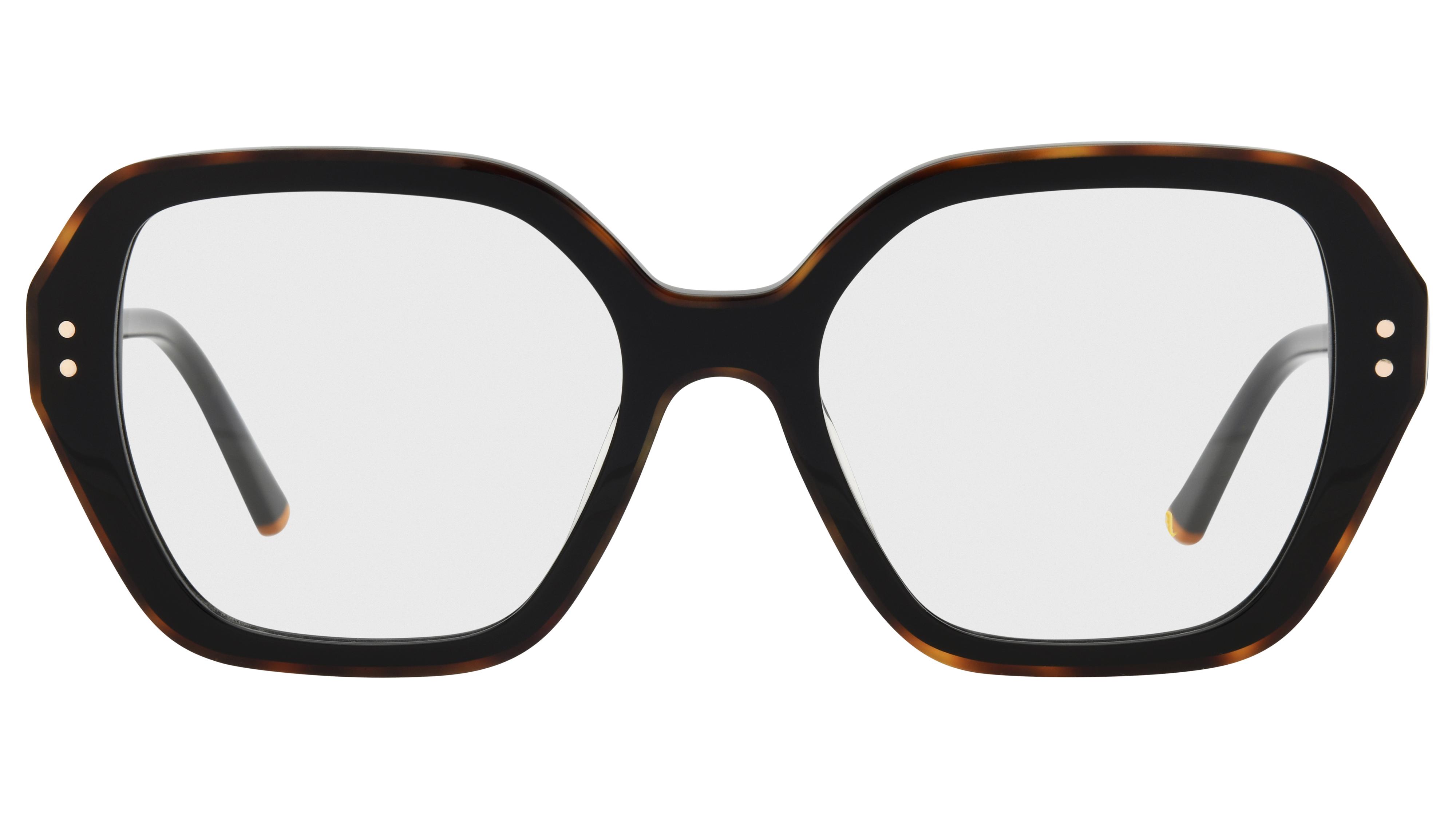 Lunettes de vue Siralya Femme Noir Carré sir2604 Face