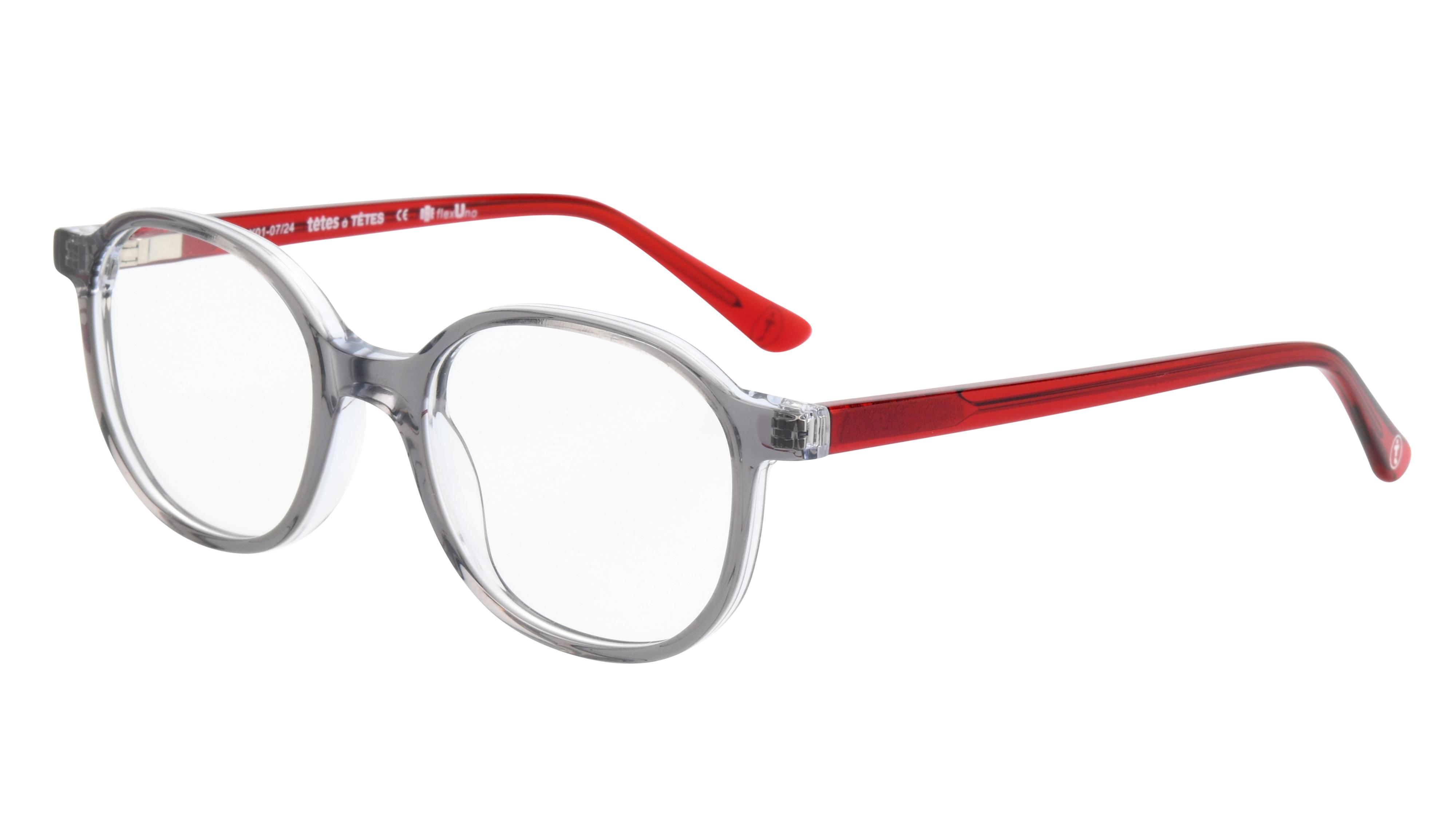 Lunettes de vue têtes à TETES Enfant Gris Ovale Tat2501E Trois-Quart