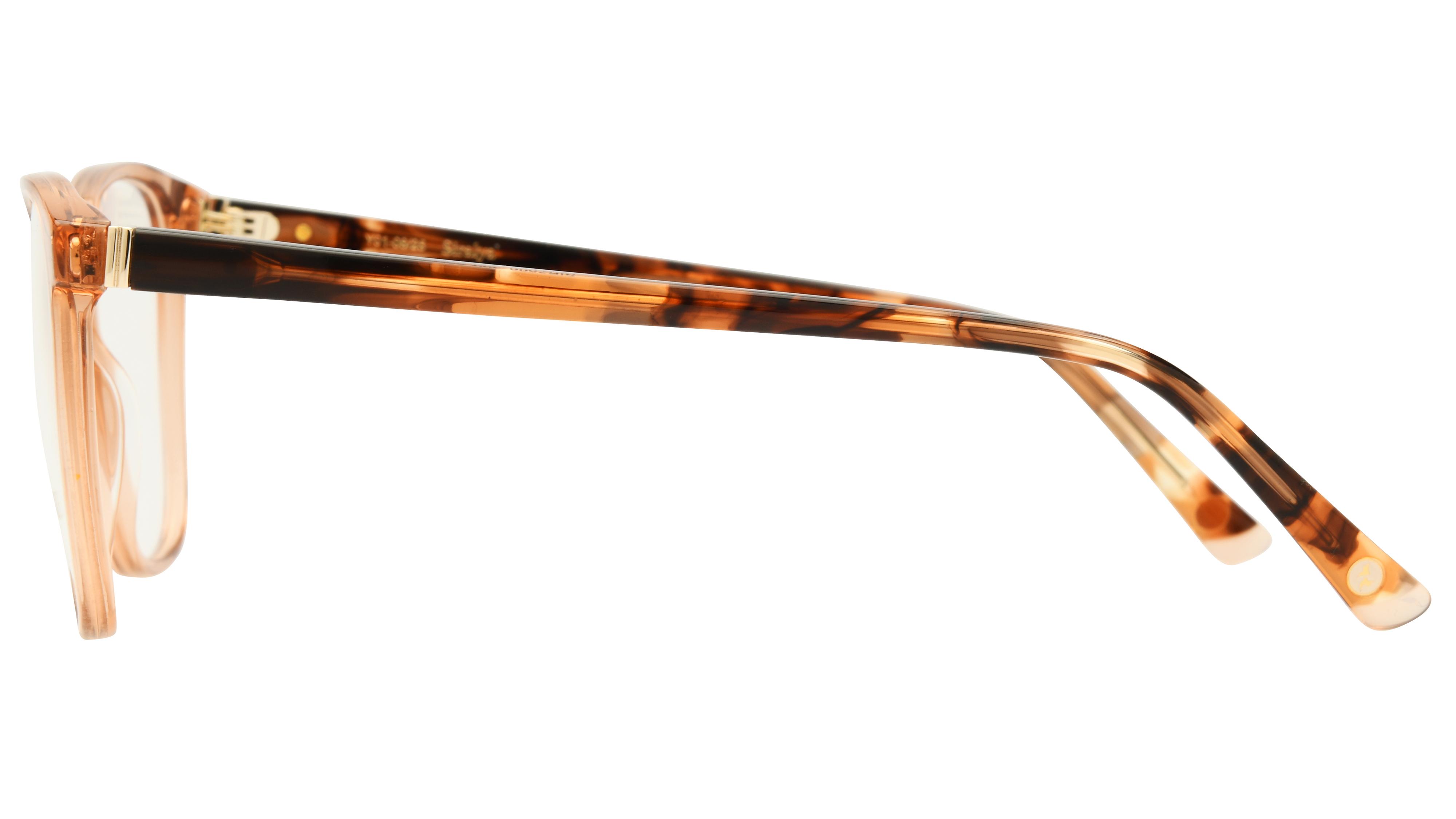 Lunettes de vue Siralya Femme Marron Carré Sir2506 Gauche