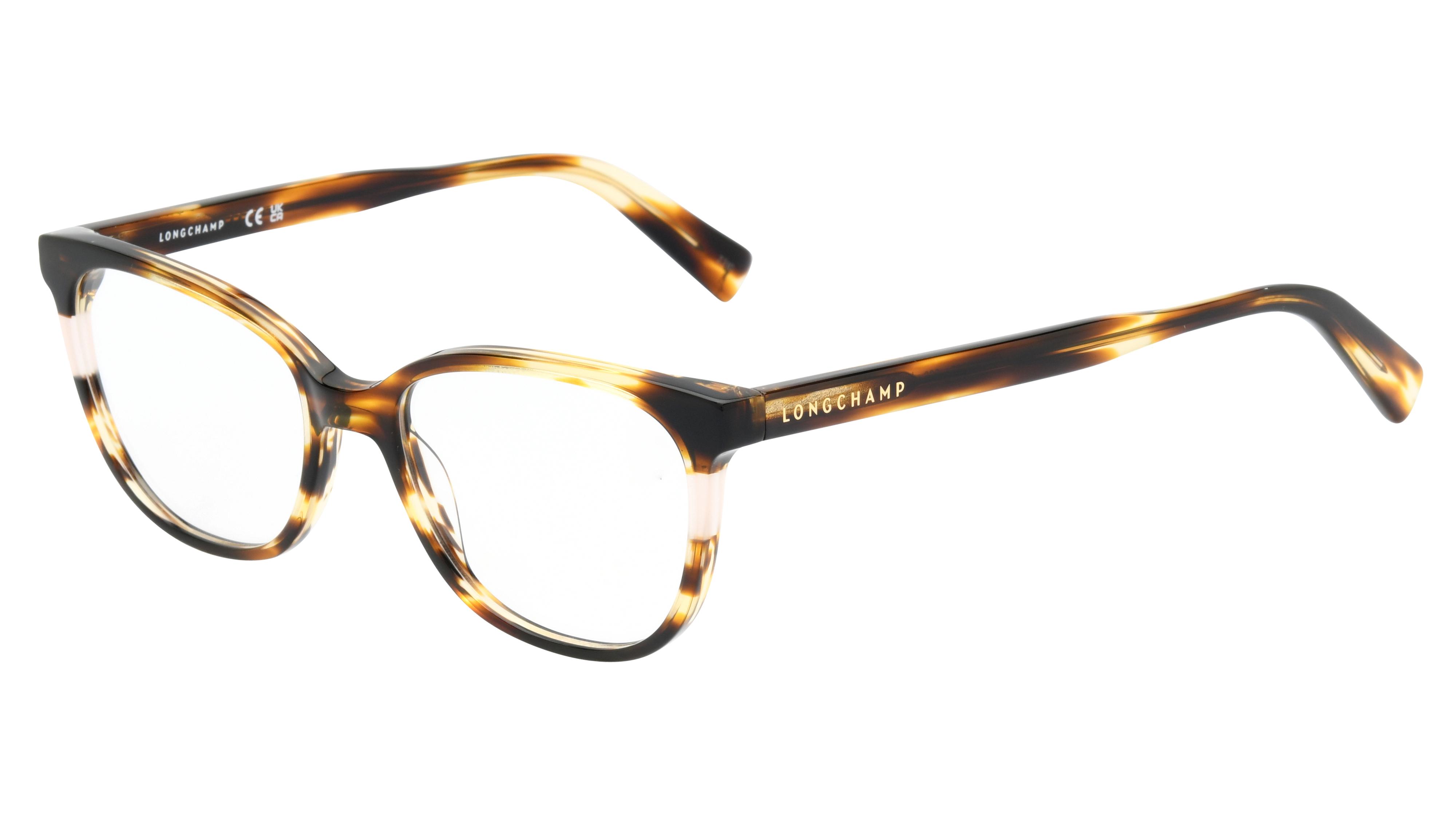 Lunettes de vue Longchamp Femme Ecaille Rectangle LO2739N Trois-Quart