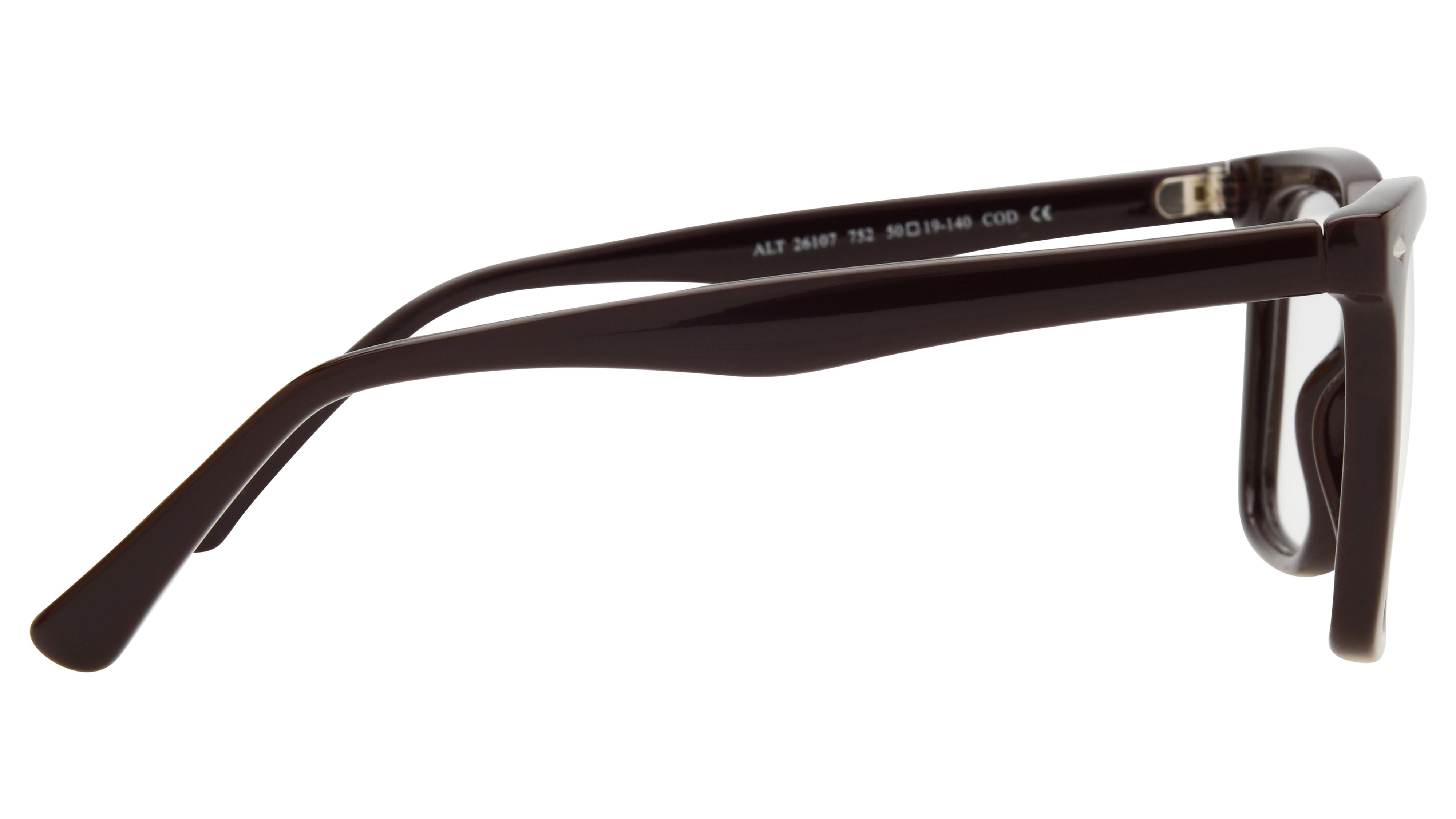 Lunettes de vue Alternance Femme Rouge Carré alt26107 Droite