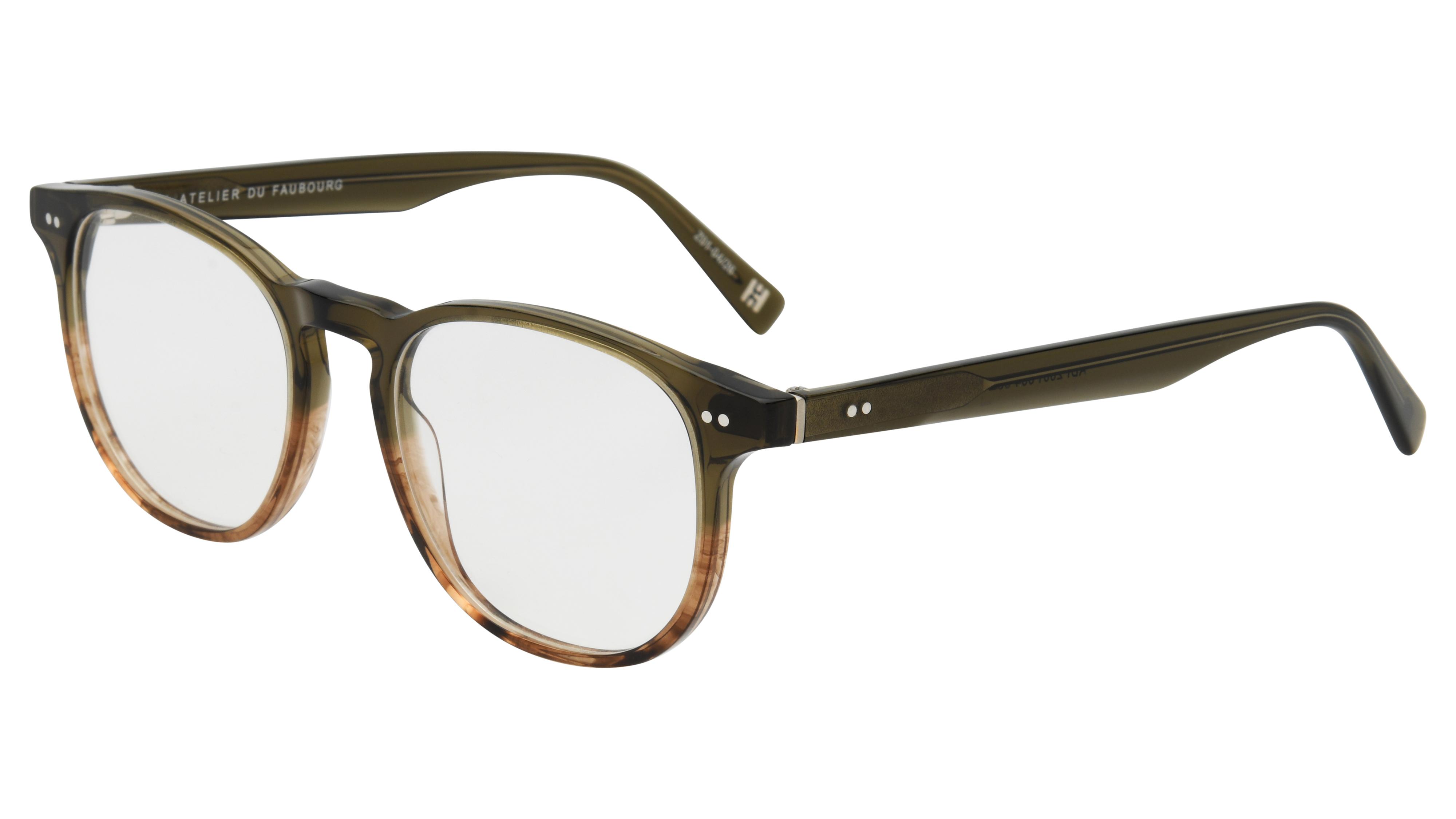 Lunettes de vue L'Atelier du Faubourg Homme Vert Carré adf2601 Trois-Quart