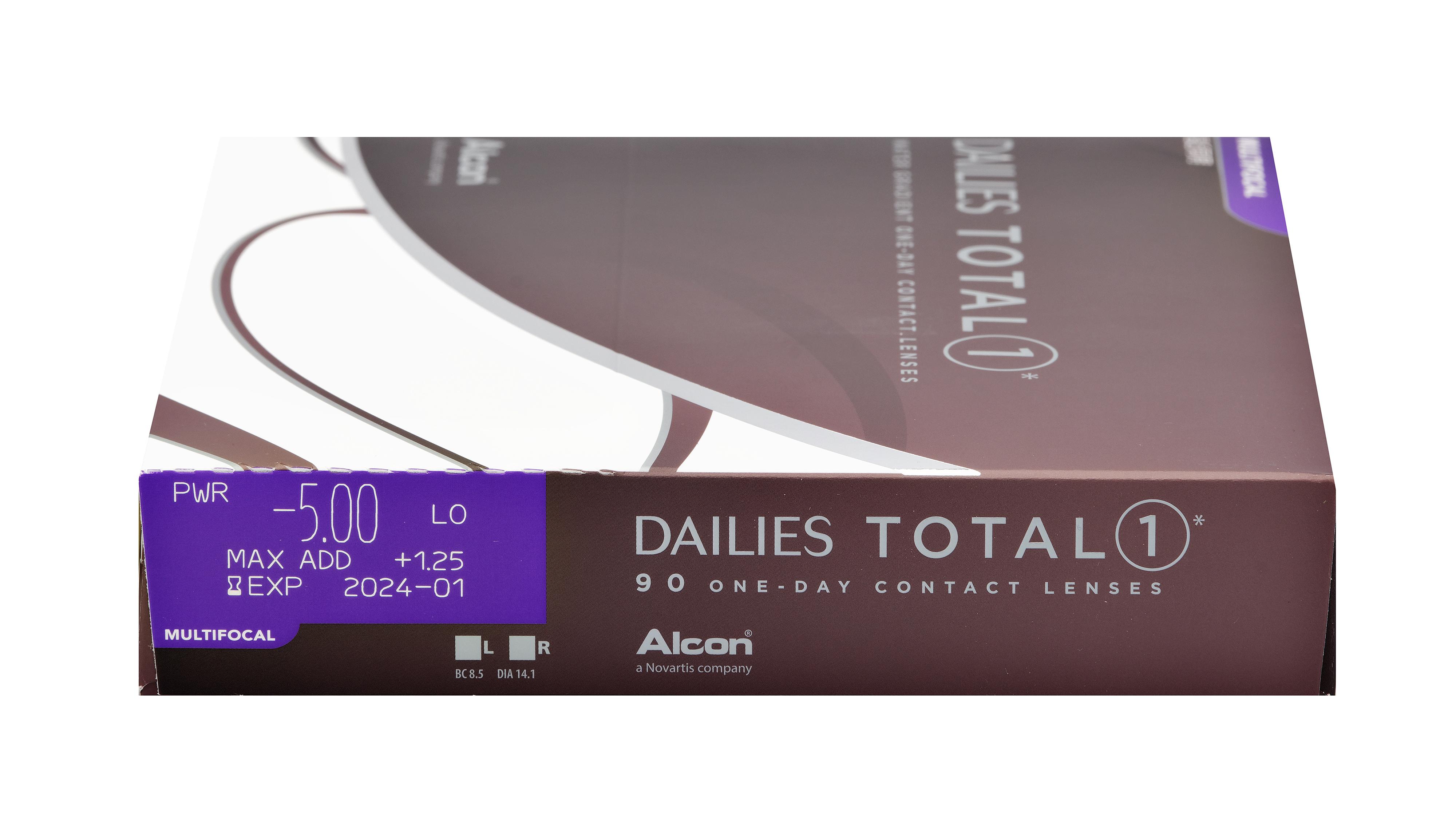Lentilles de contact Dailies Total 1 Multifocal High Boite de 90