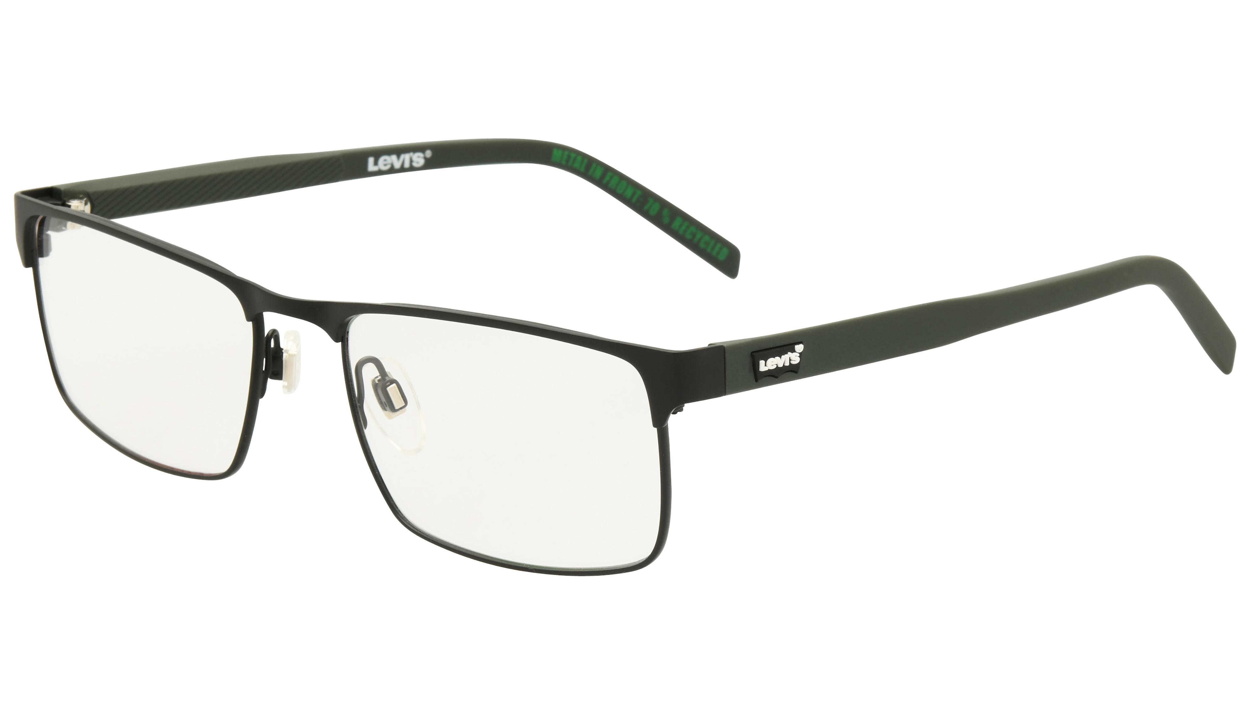 Lunettes de vue Levi's Homme Noir Rectangle Lv5092 Trois-Quart