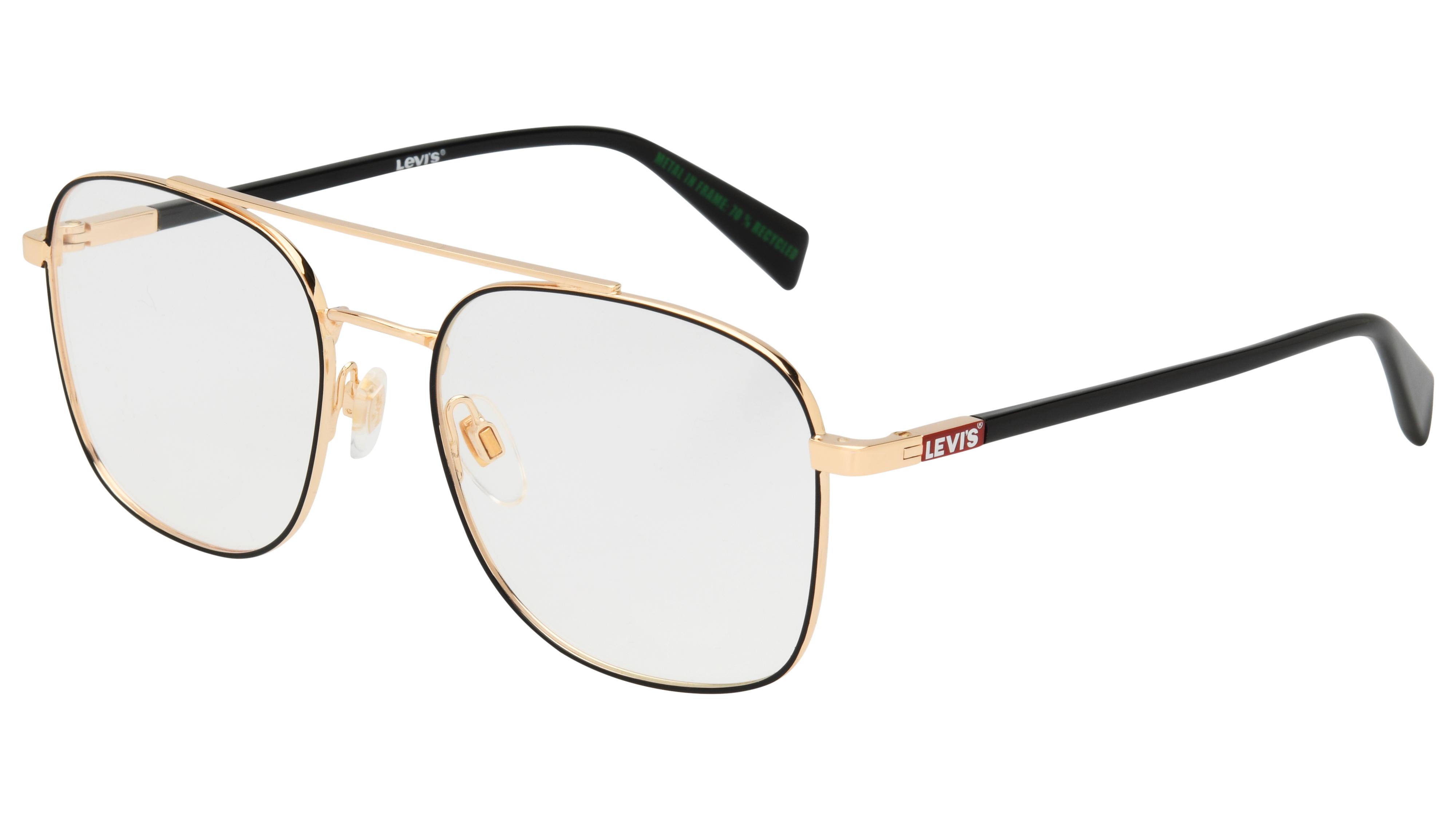 Lunettes de vue Levi's Femme Or Rectangle Lv Trois-Quart