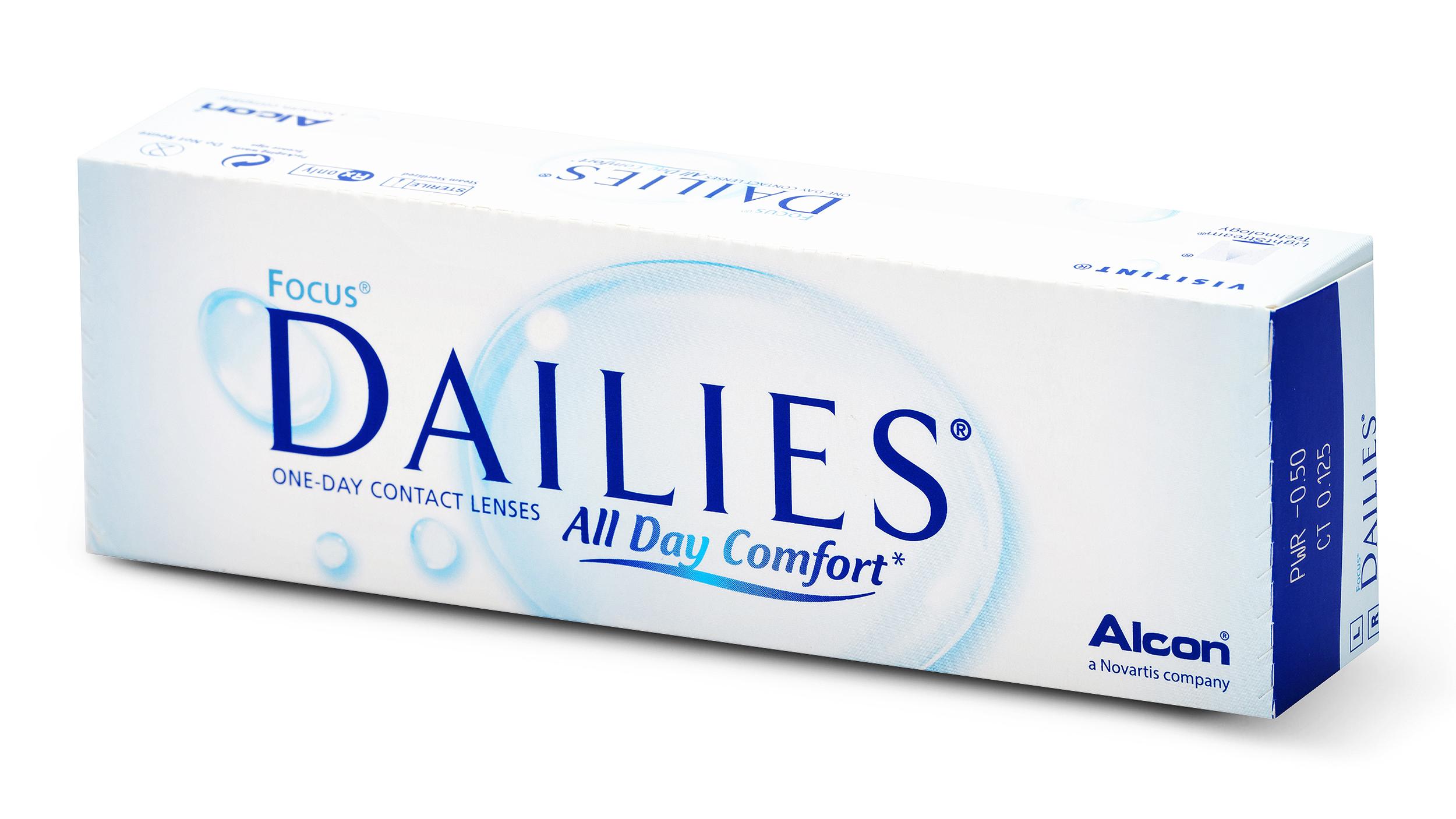 Lentilles de contact Focus Dailies All Day Comfort Boîte de 30