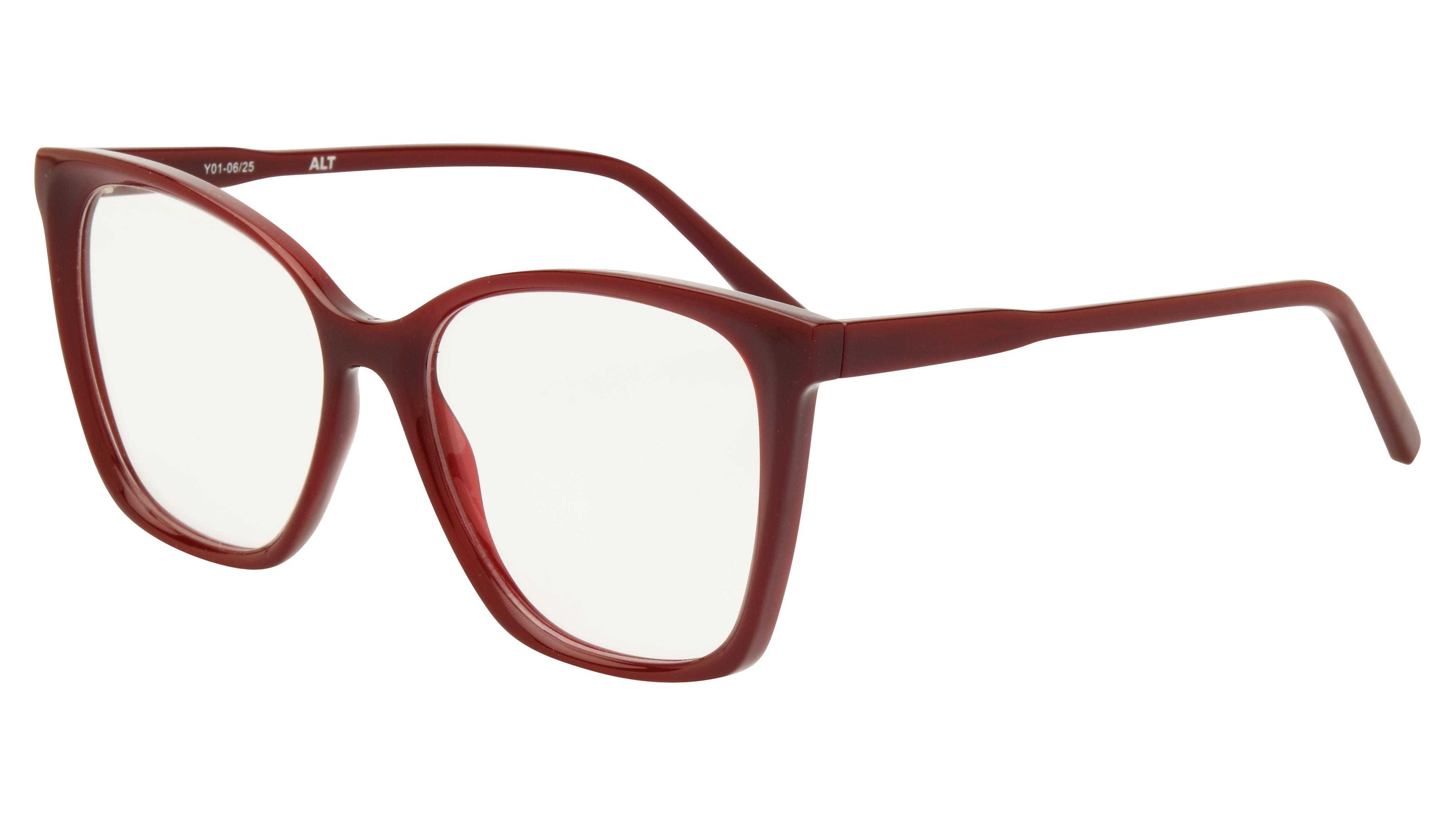 Lunettes de vue Alternance Femme Rouge Papillonnante Alt26102 Trois-Quart