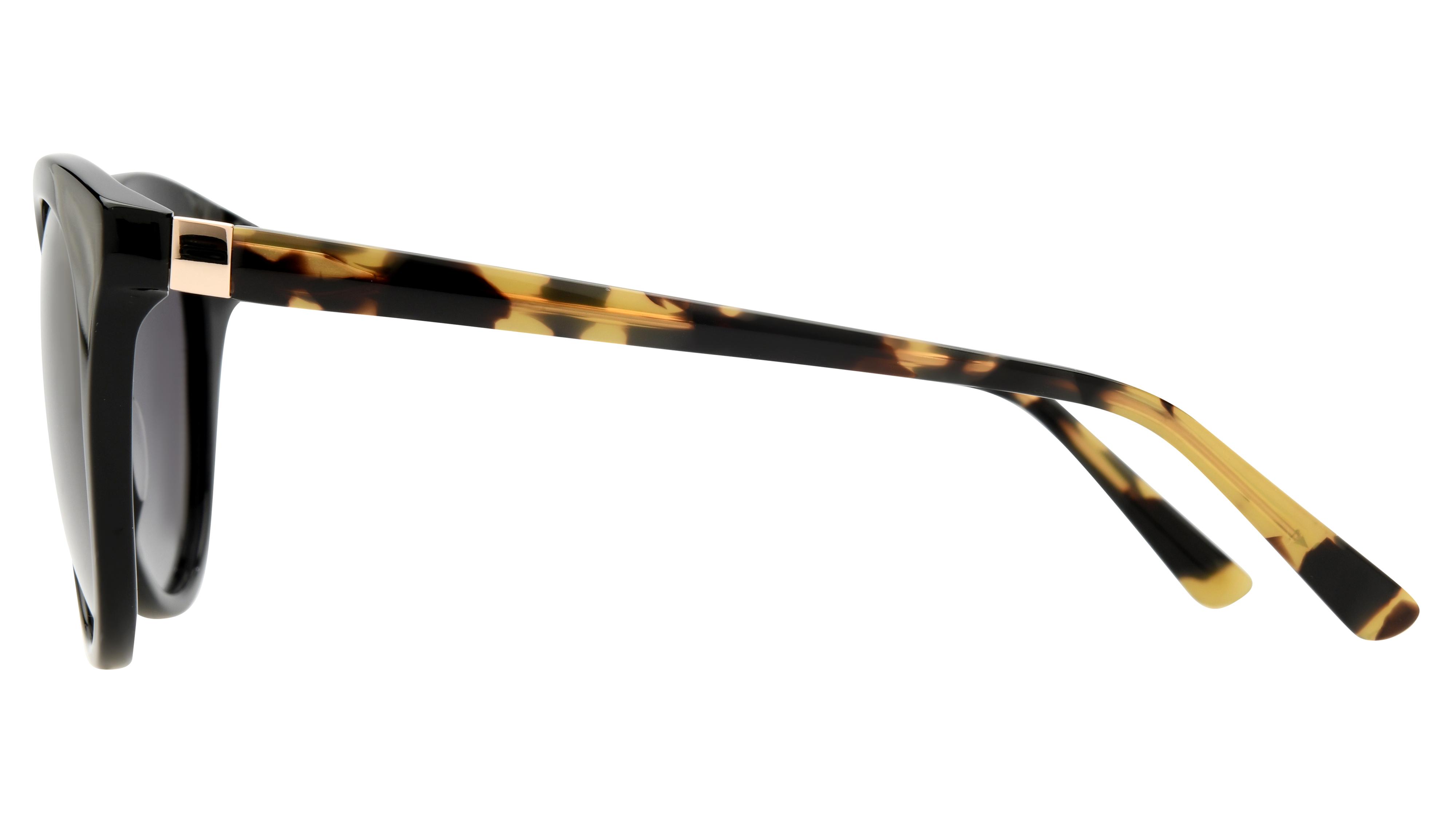 Lunettes de soleil Pol&Sun Femme Noir Papillon Pos2510 Gauche