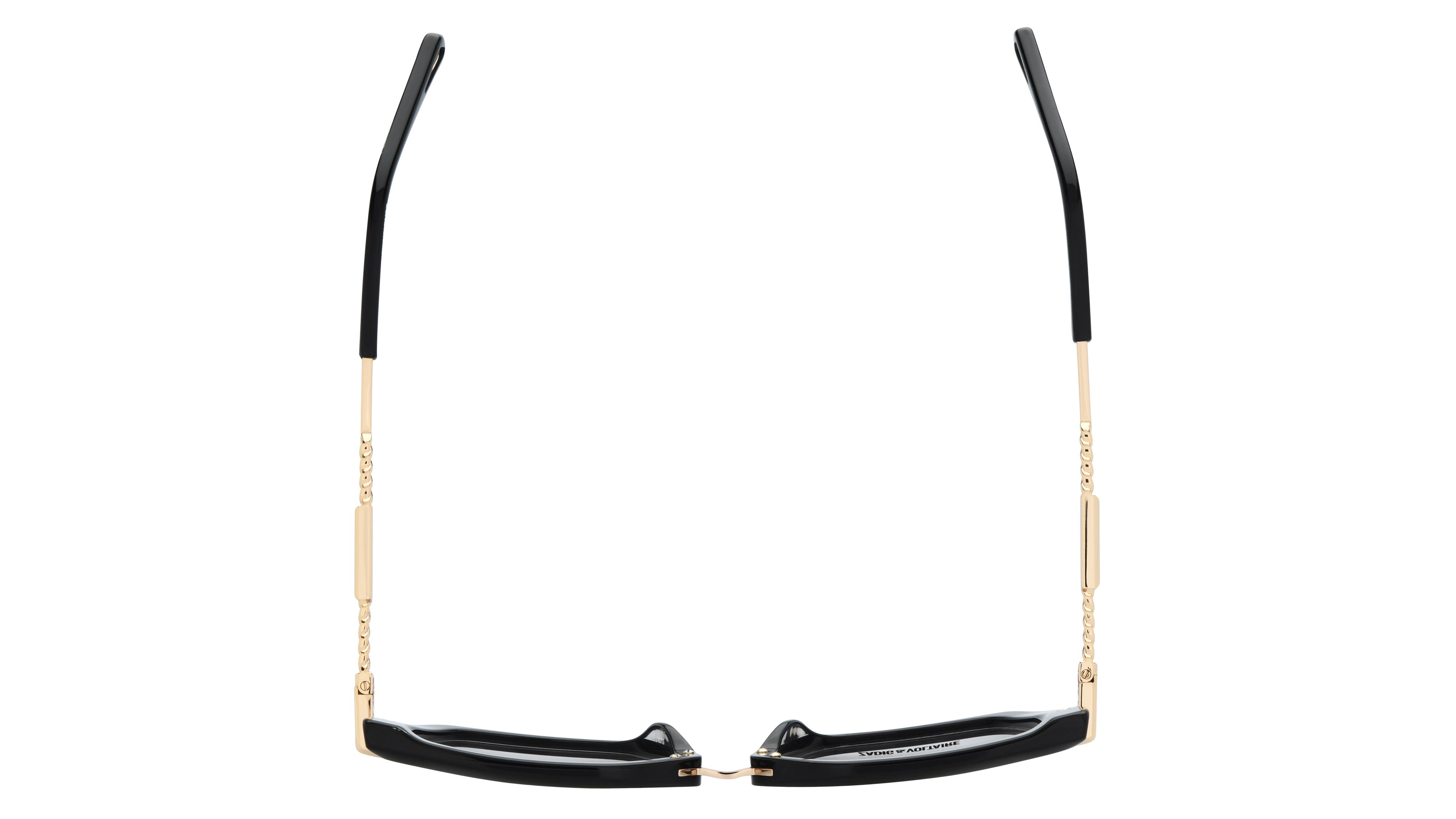 Lunettes de vue Zadig & Voltaire Femme Noir Carré Vzv492 Dessus