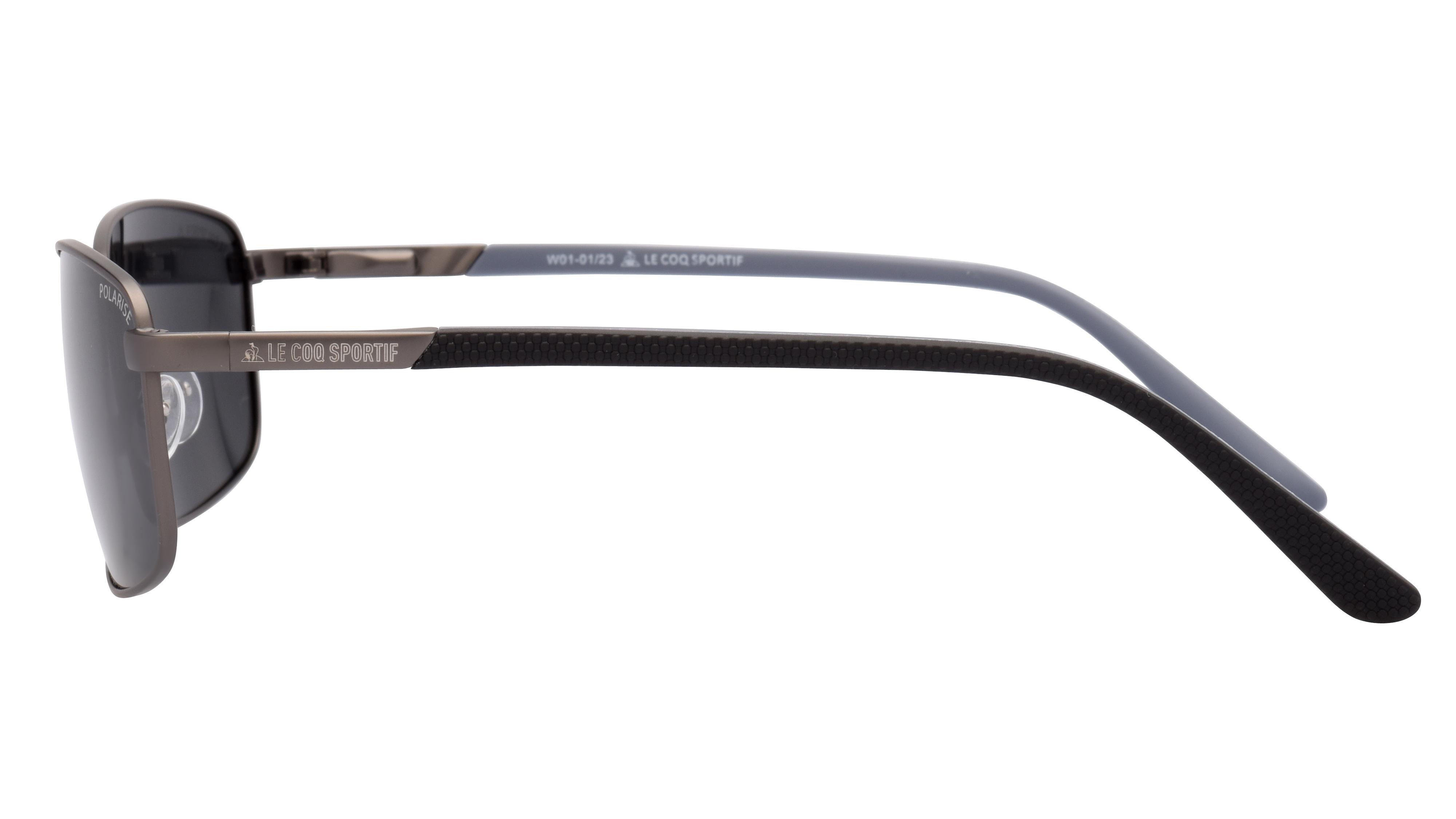 Lunettes de soleil Le Coq Sportif Homme Gris Rectangle Lcs2211/S Gauche