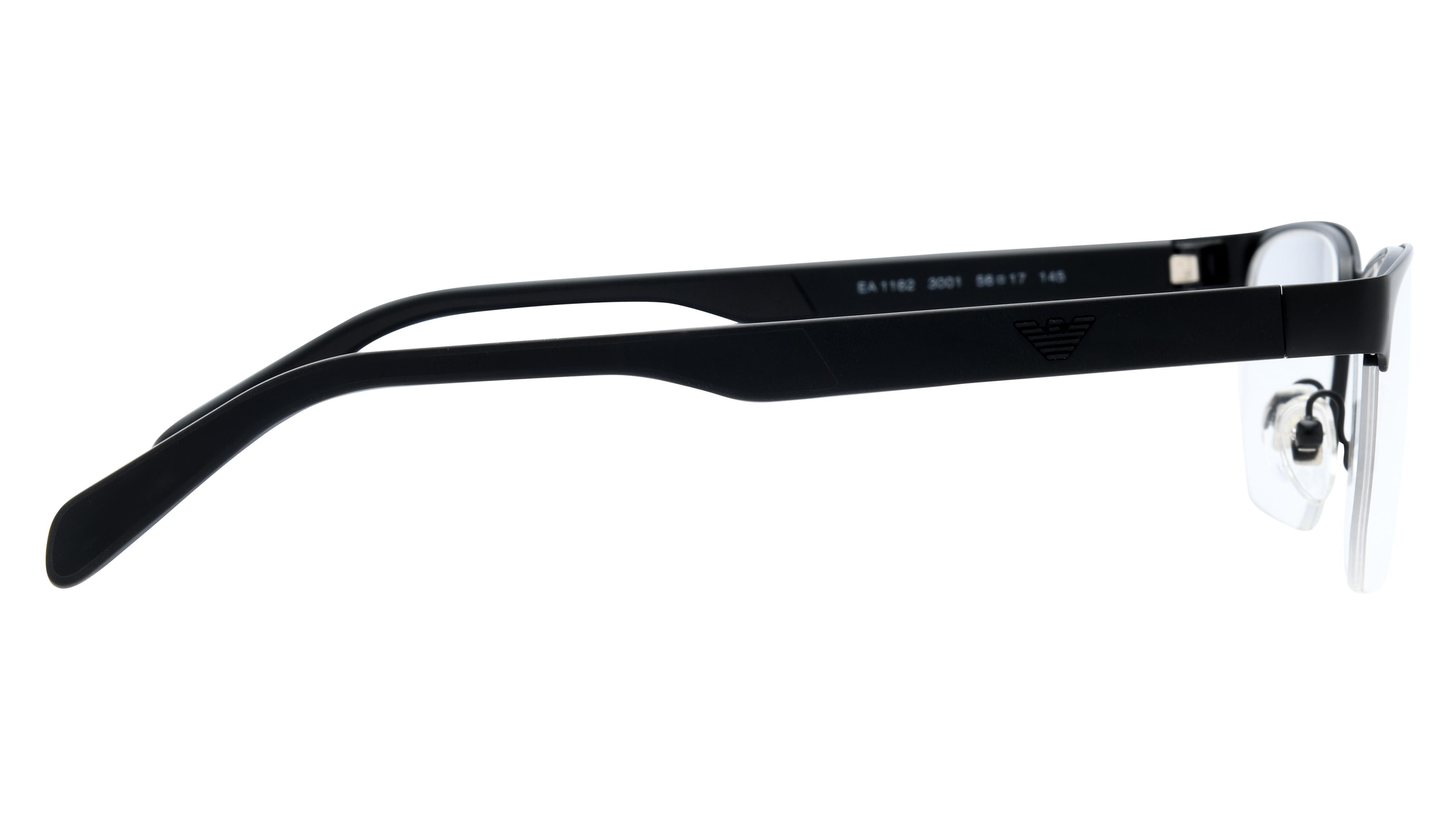 Lunettes de vue Emporio Armani Homme Noir Rectangle EA1162 Droite
