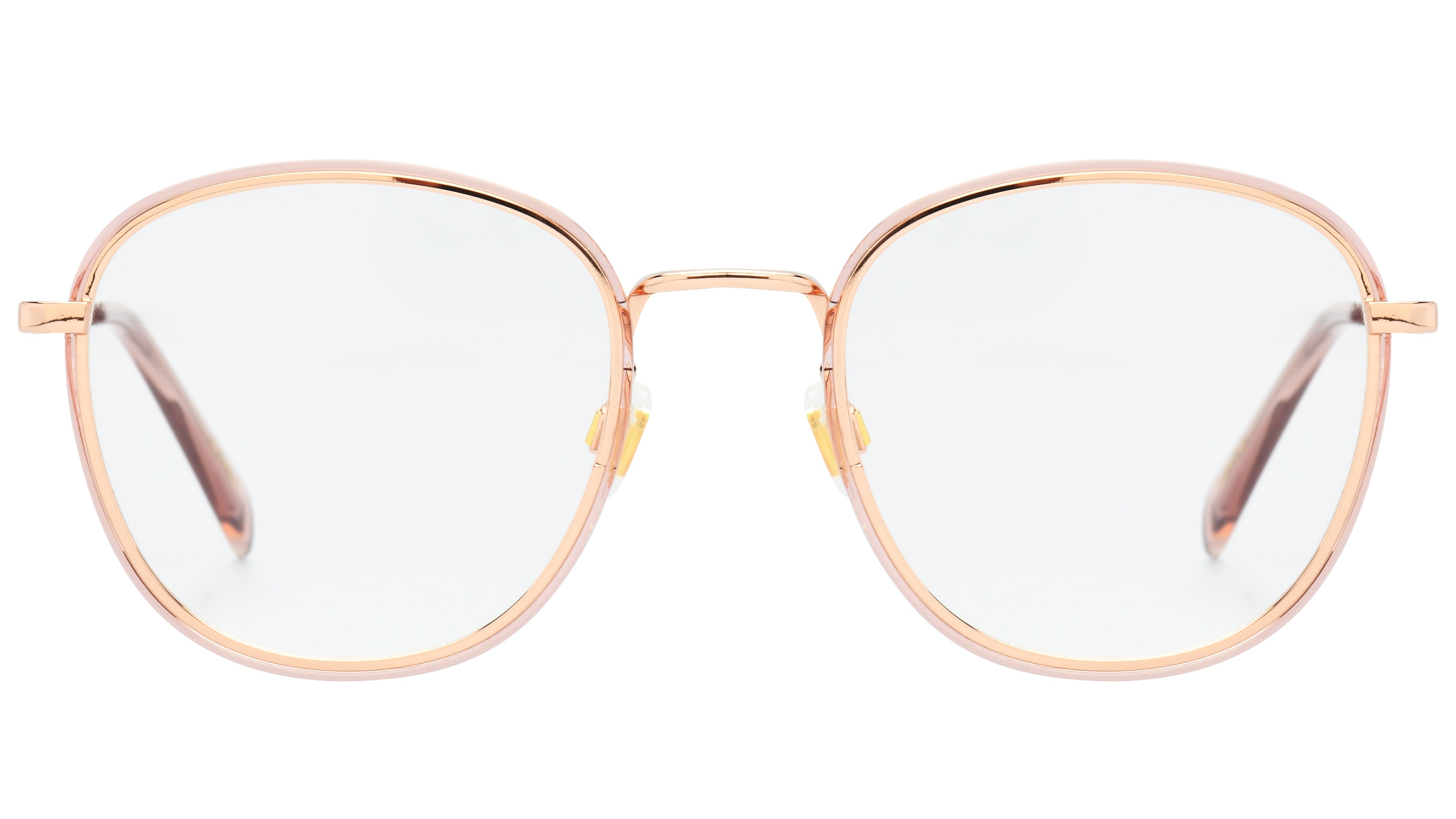 Lunettes de vue Levi's Femme Or Ronde Lv1027 Face