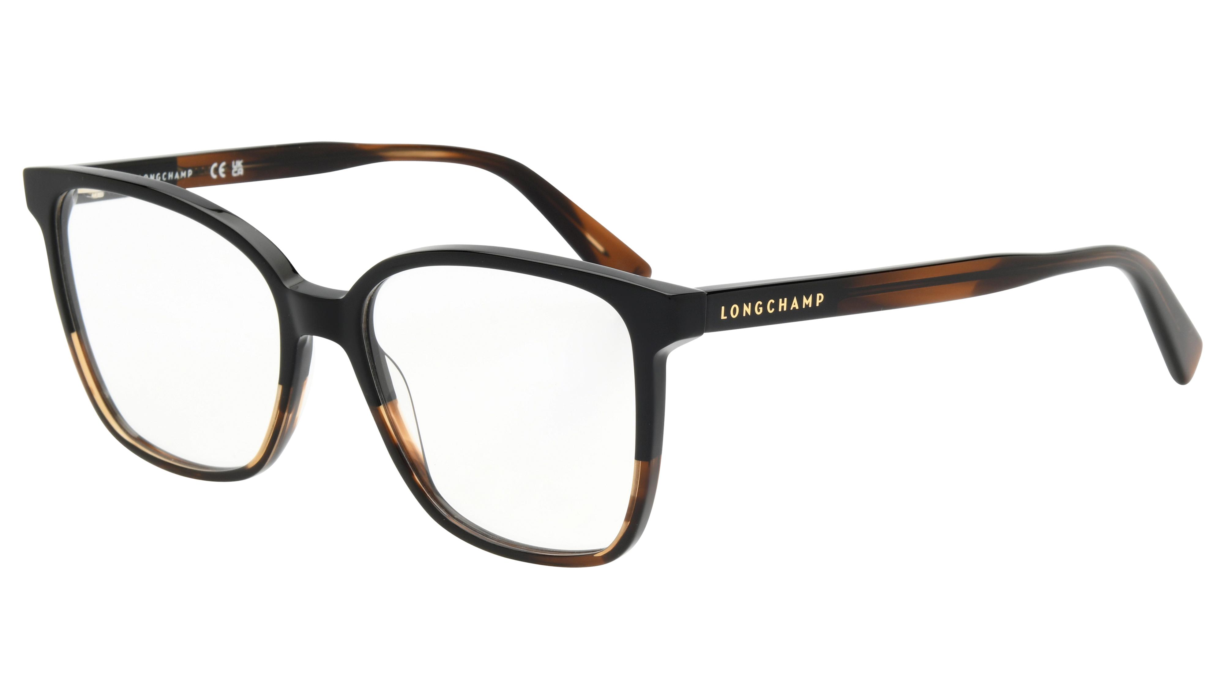 Lunettes de vue Longchamp Femme Marron Rectangle LO2753N Trois-Quart