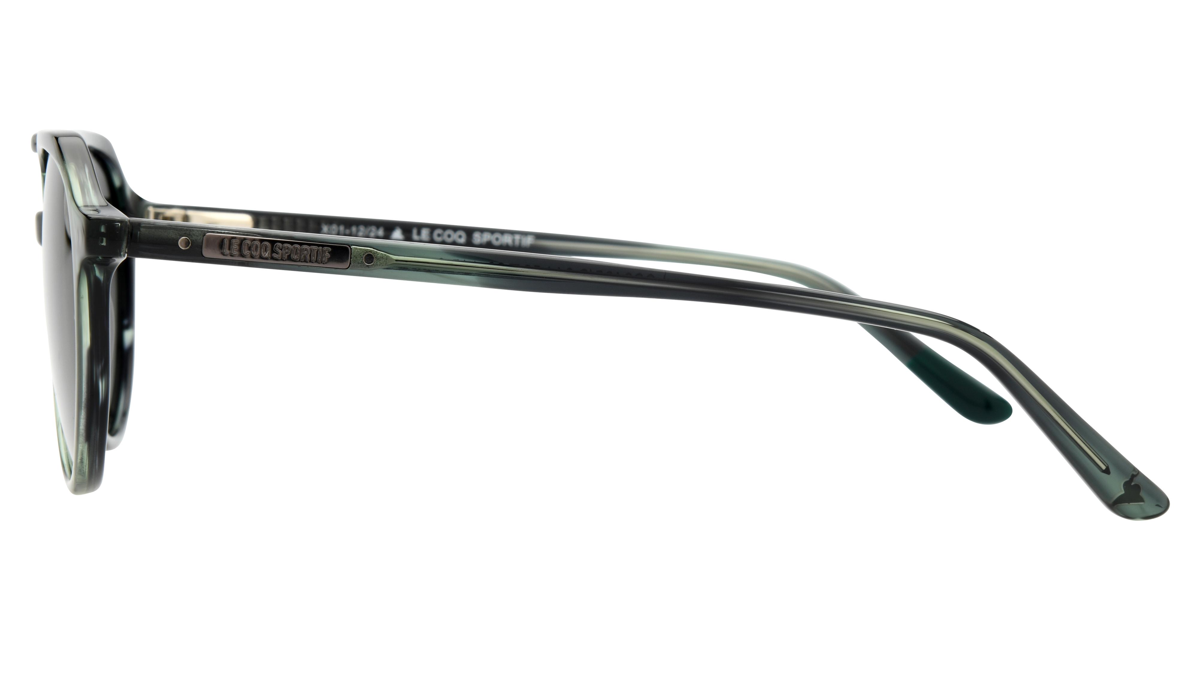 Lunettes de soleil Le Coq Sportif Homme Vert Aviateur Lcs2405/S Gauche