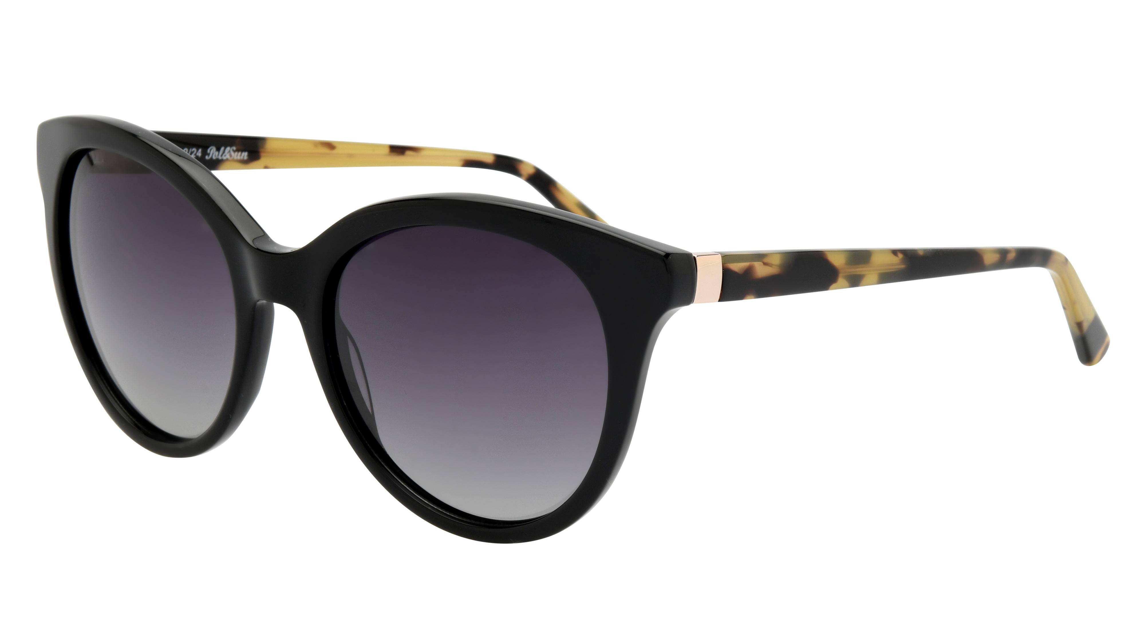 Lunettes de soleil Pol&Sun Femme Noir Papillon Pos2510 Trois-Quart