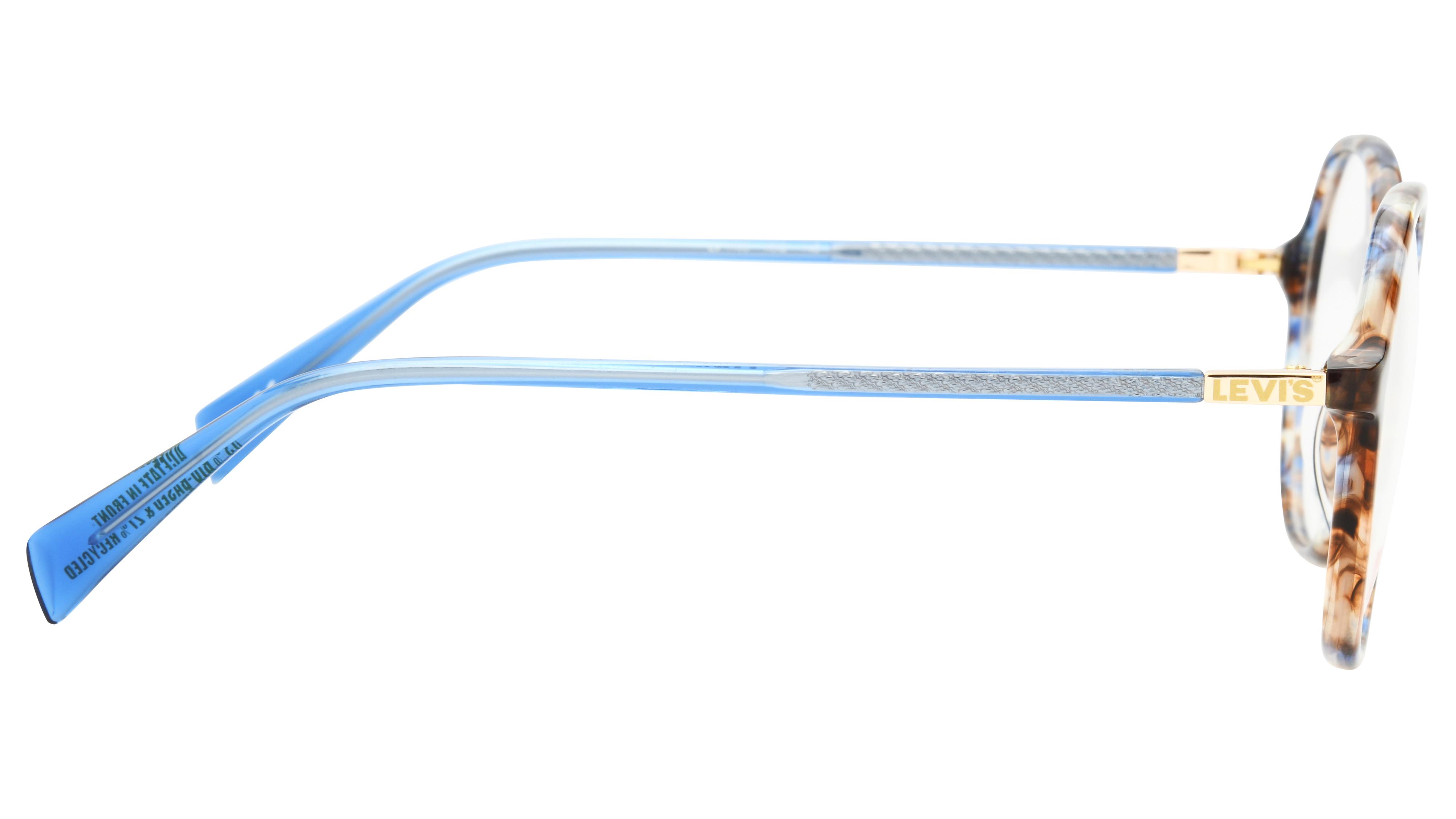 Lunettes de vue Levi's Femme Bleu Ronde lv1106 Droite