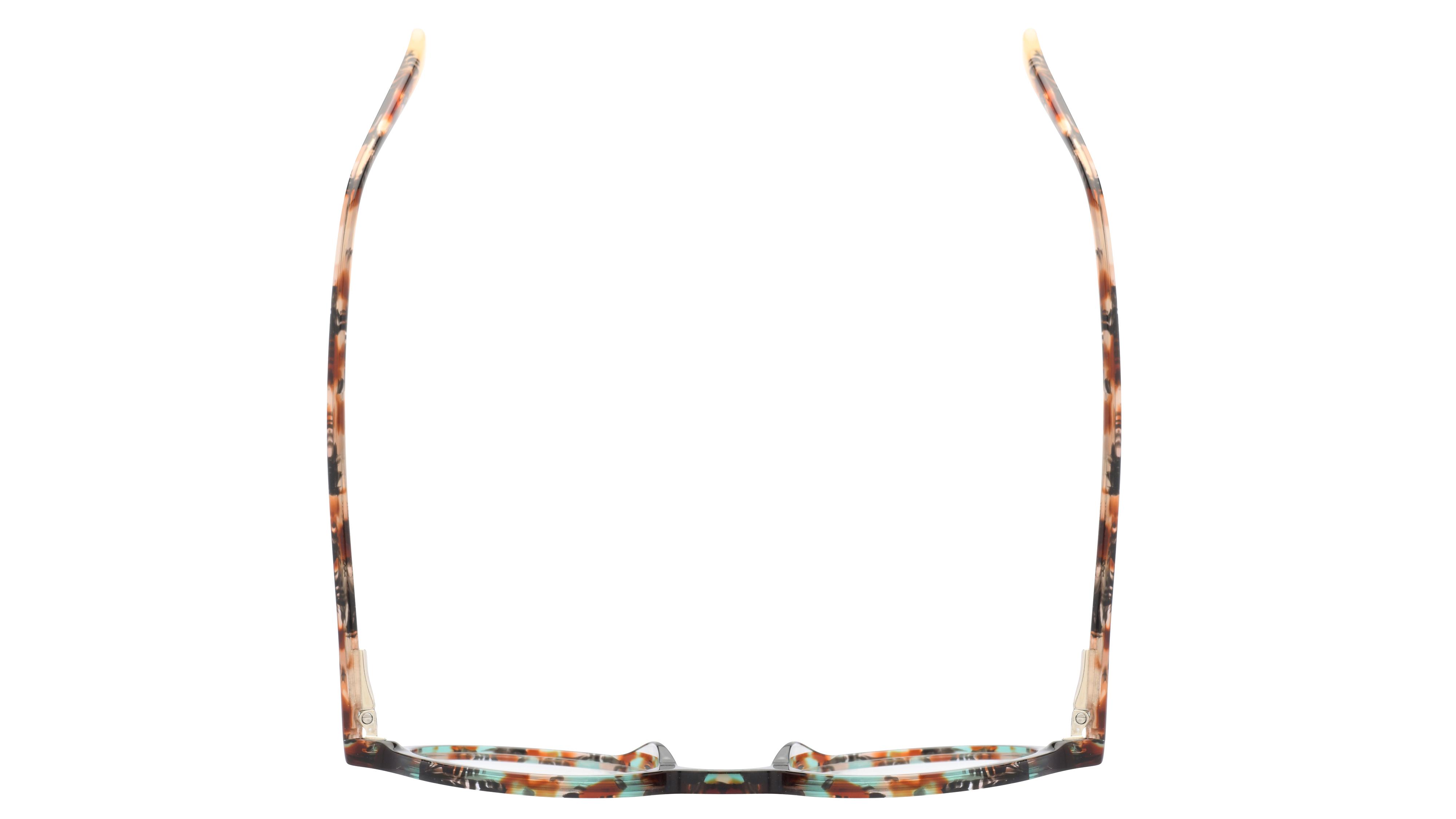 Lunettes de vue Lunatic Femme Bleu Ronde Lun2207 Dessus