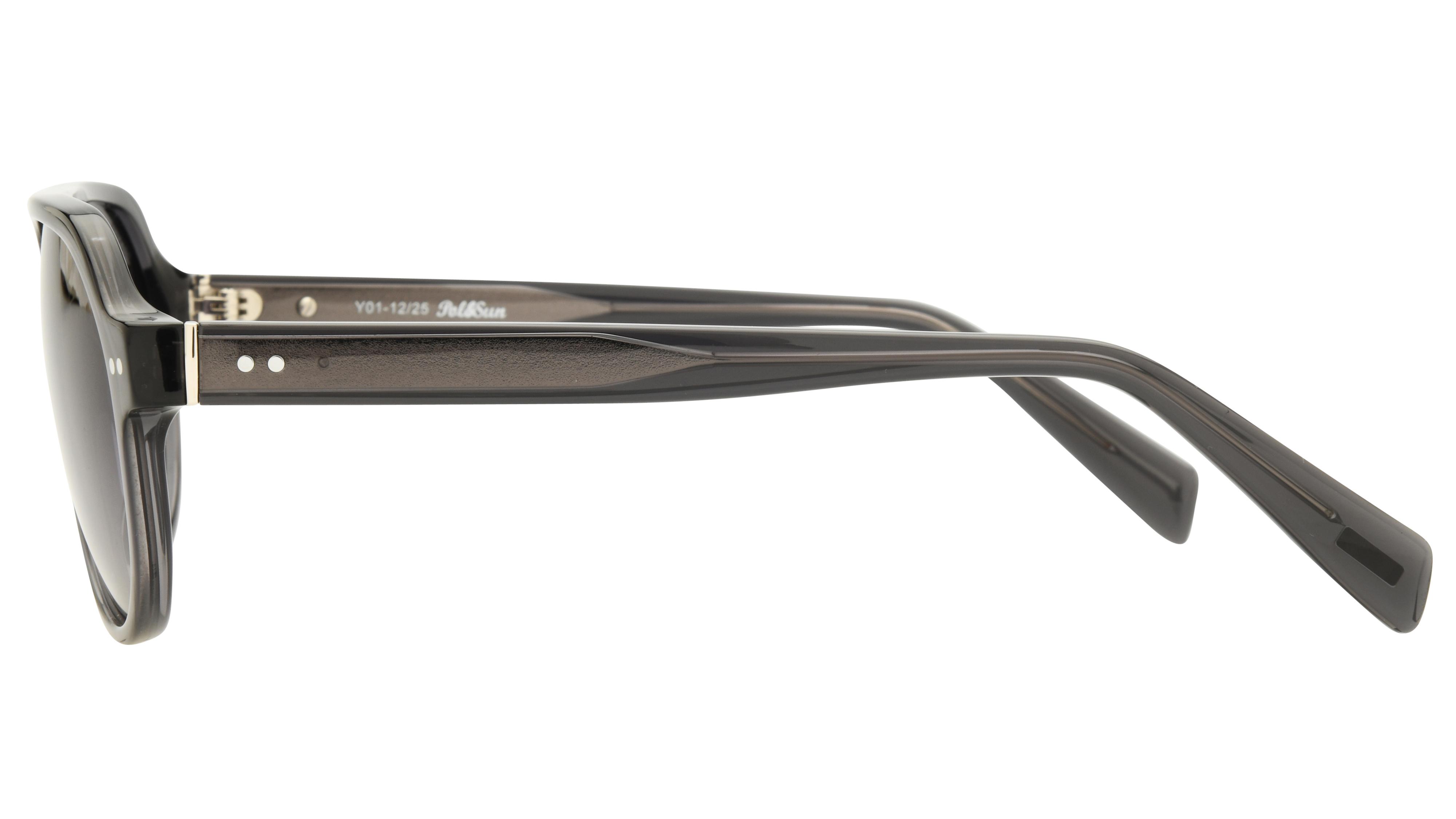 Lunettes de soleil Pol&Sun Homme Gris Aviateur Pos2607 Gauche