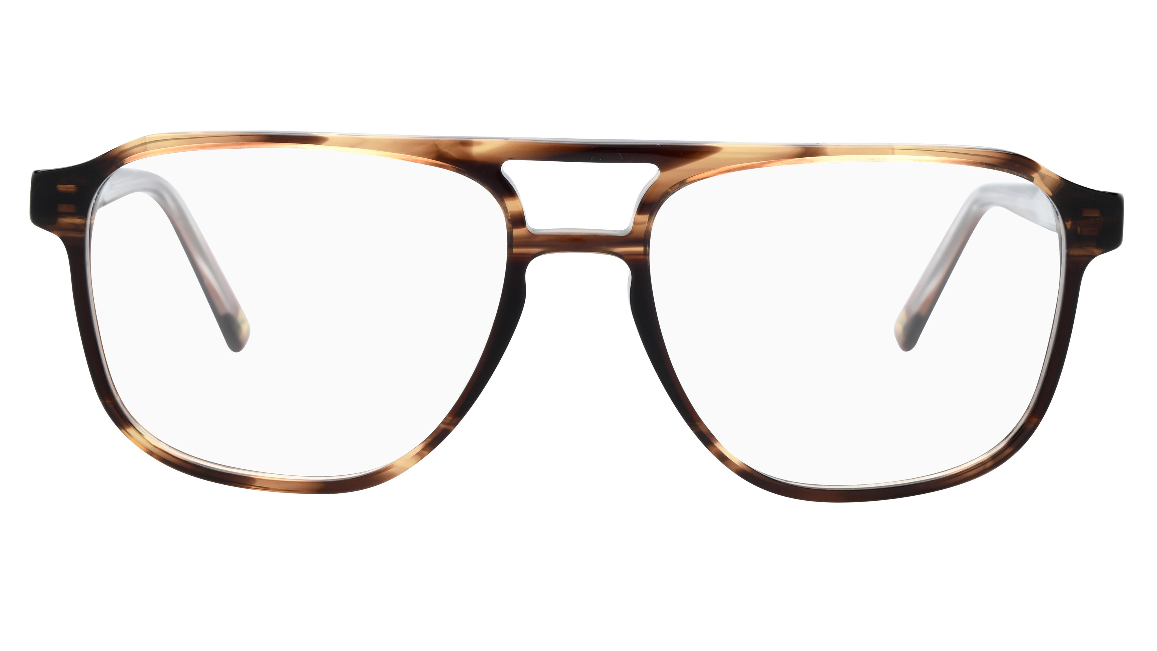 Lunettes de vue L'Atelier du Faubourg Homme Marron Aviateur Adf2401 Face