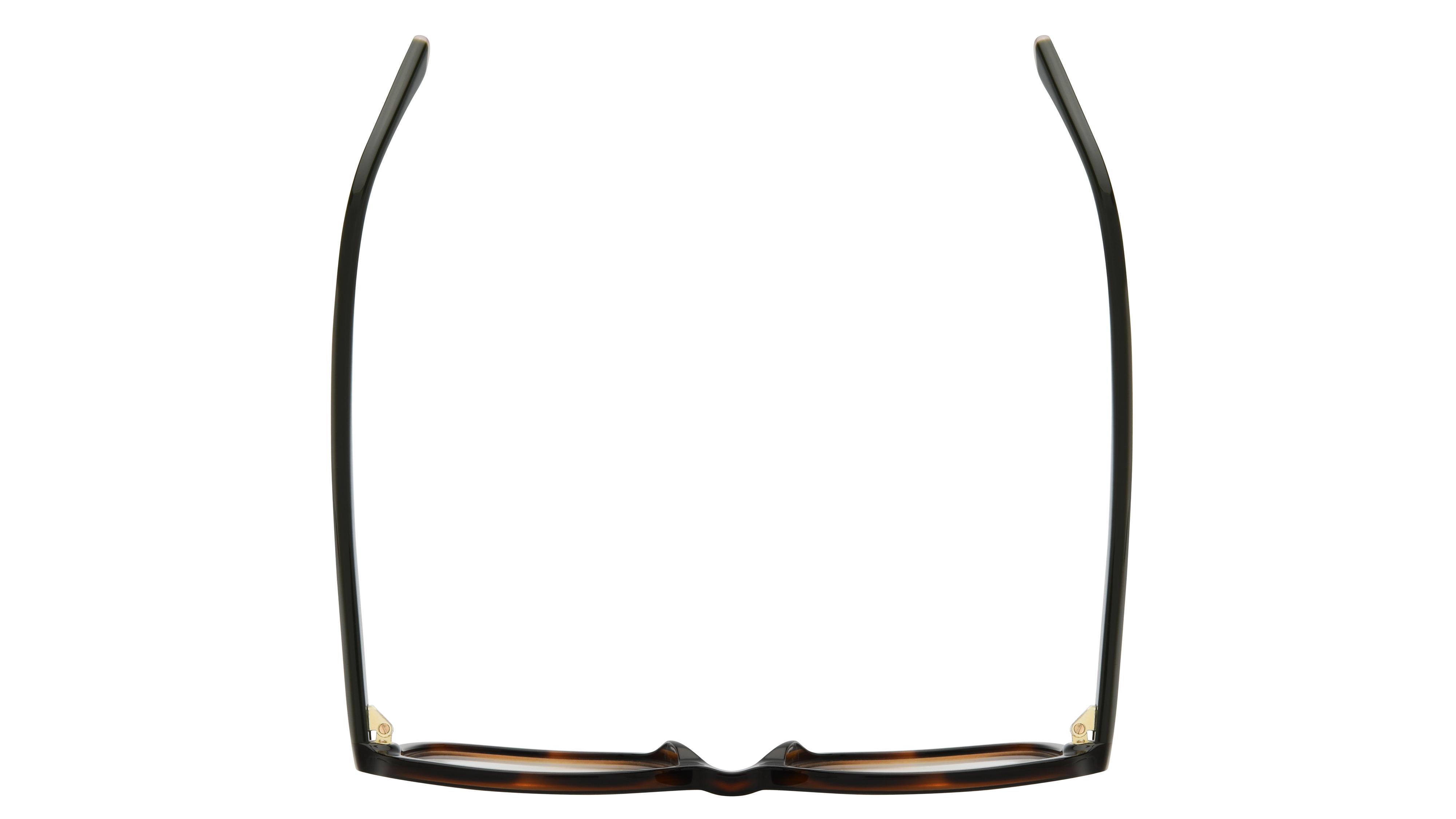Lunettes de vue Siralya Femme Ecaille Carré sir2605 Dessus