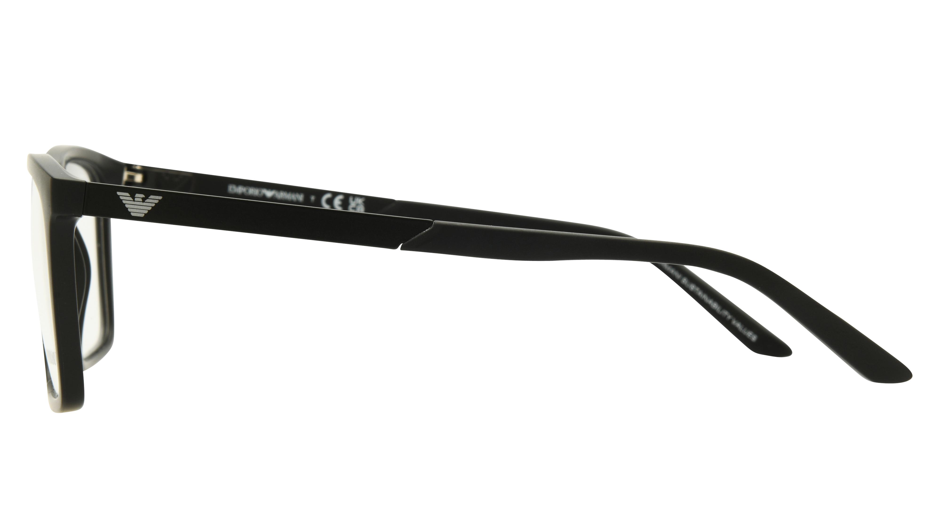 Lunettes de vue Emporio Armani Homme Noir Rectangle EA3253 Gauche