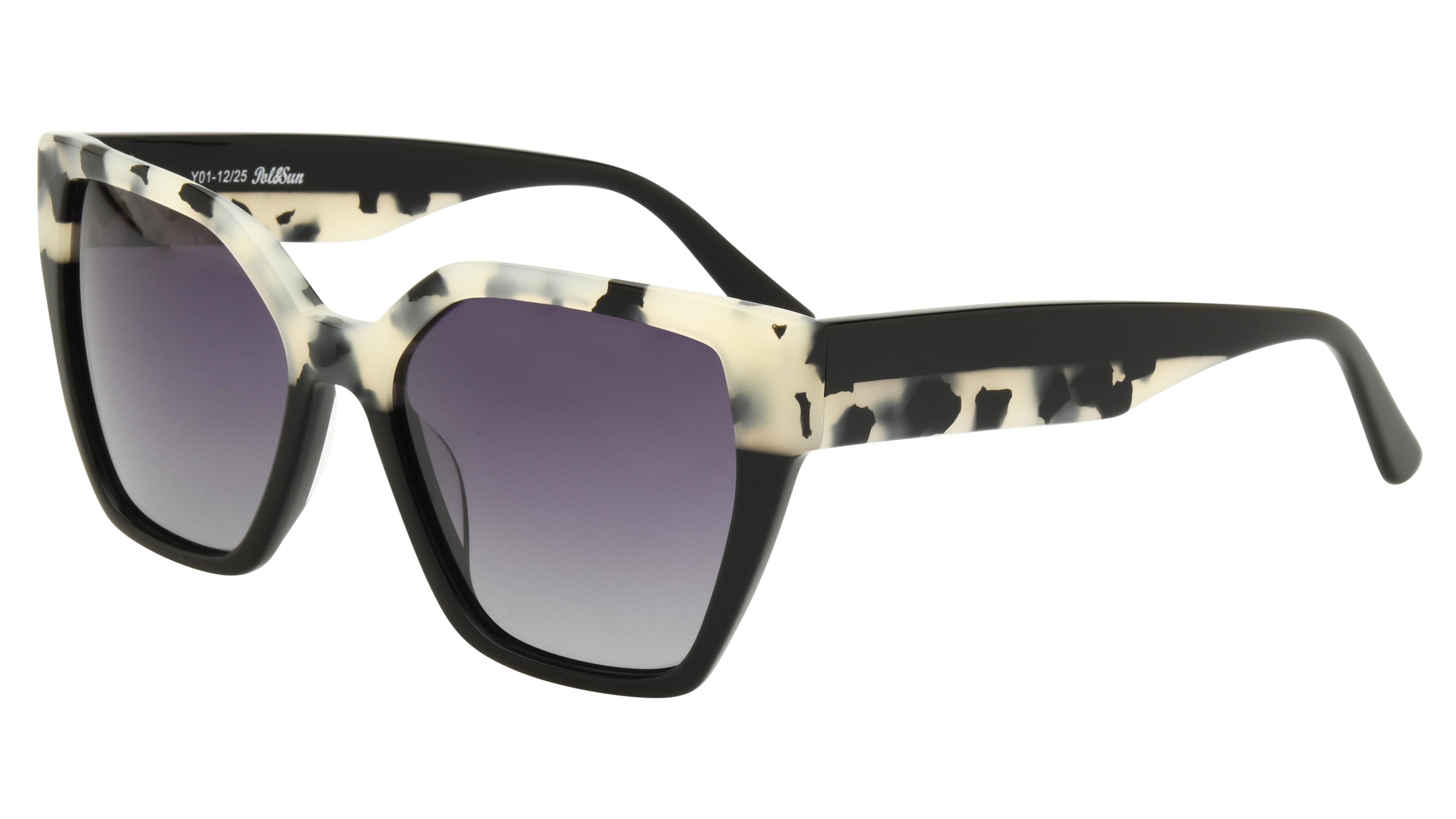 Lunettes de soleil Pol&Sun Femme Noir Papillonnante Pos2601 Trois-Quart