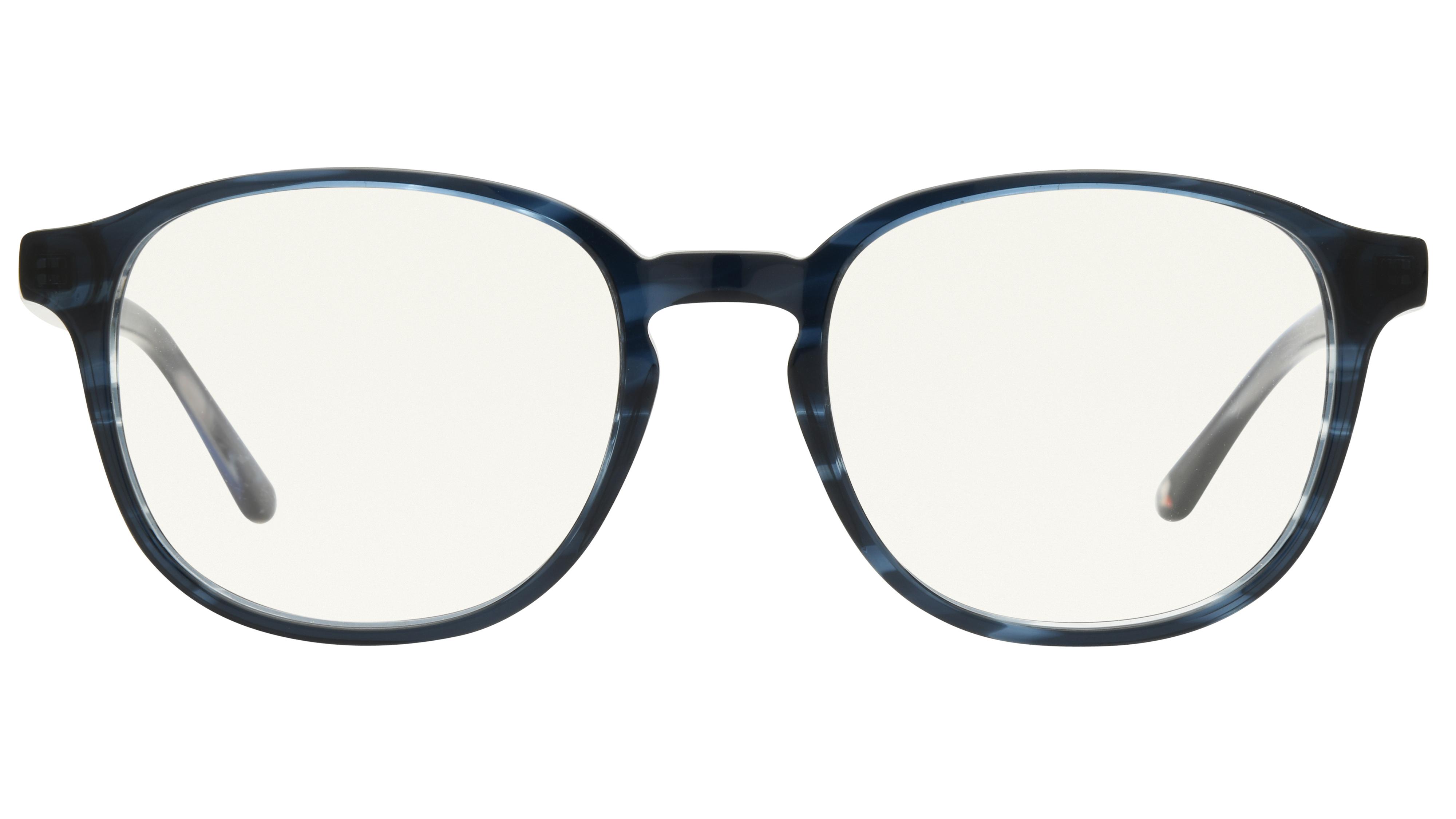 Lunettes de vue Le Coq Sportif Homme Bleu Rectangle Lcs2405 Face