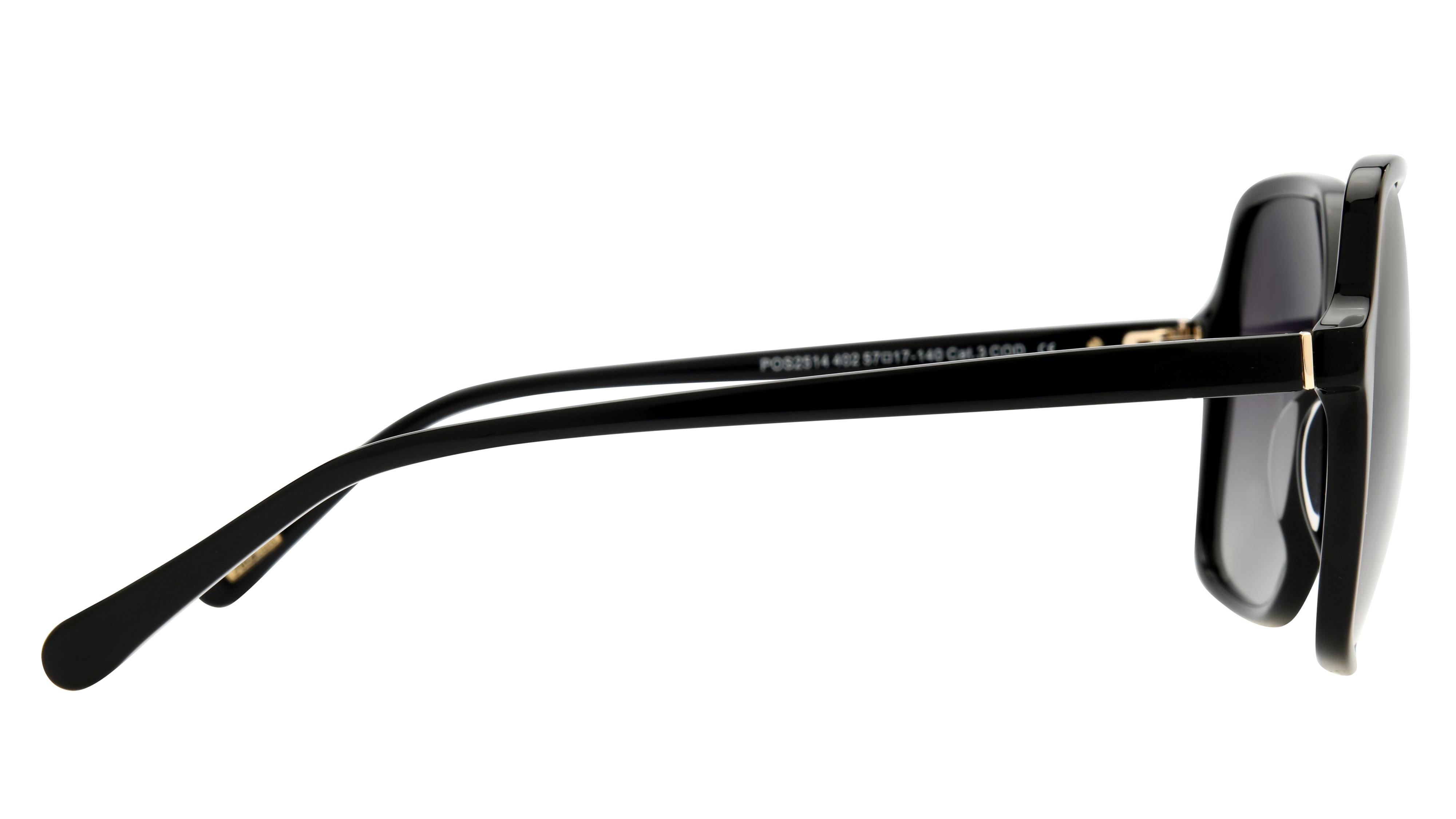 Lunettes de soleil Pol&Sun Femme Noir Carré Pos2514 Droite