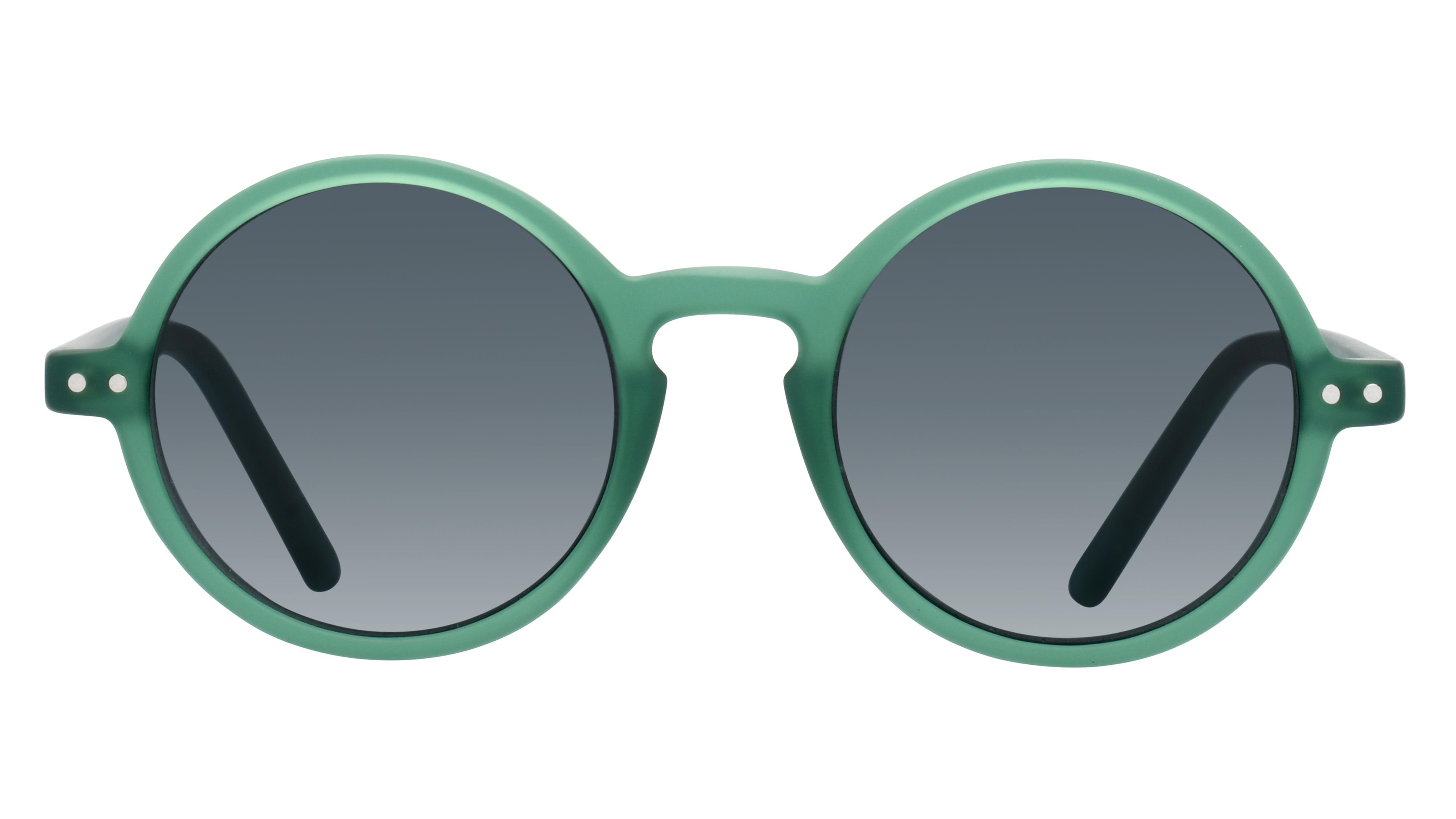 Lunettes de soleil Alternance Enfant Vert Ronde Alt23209 Face