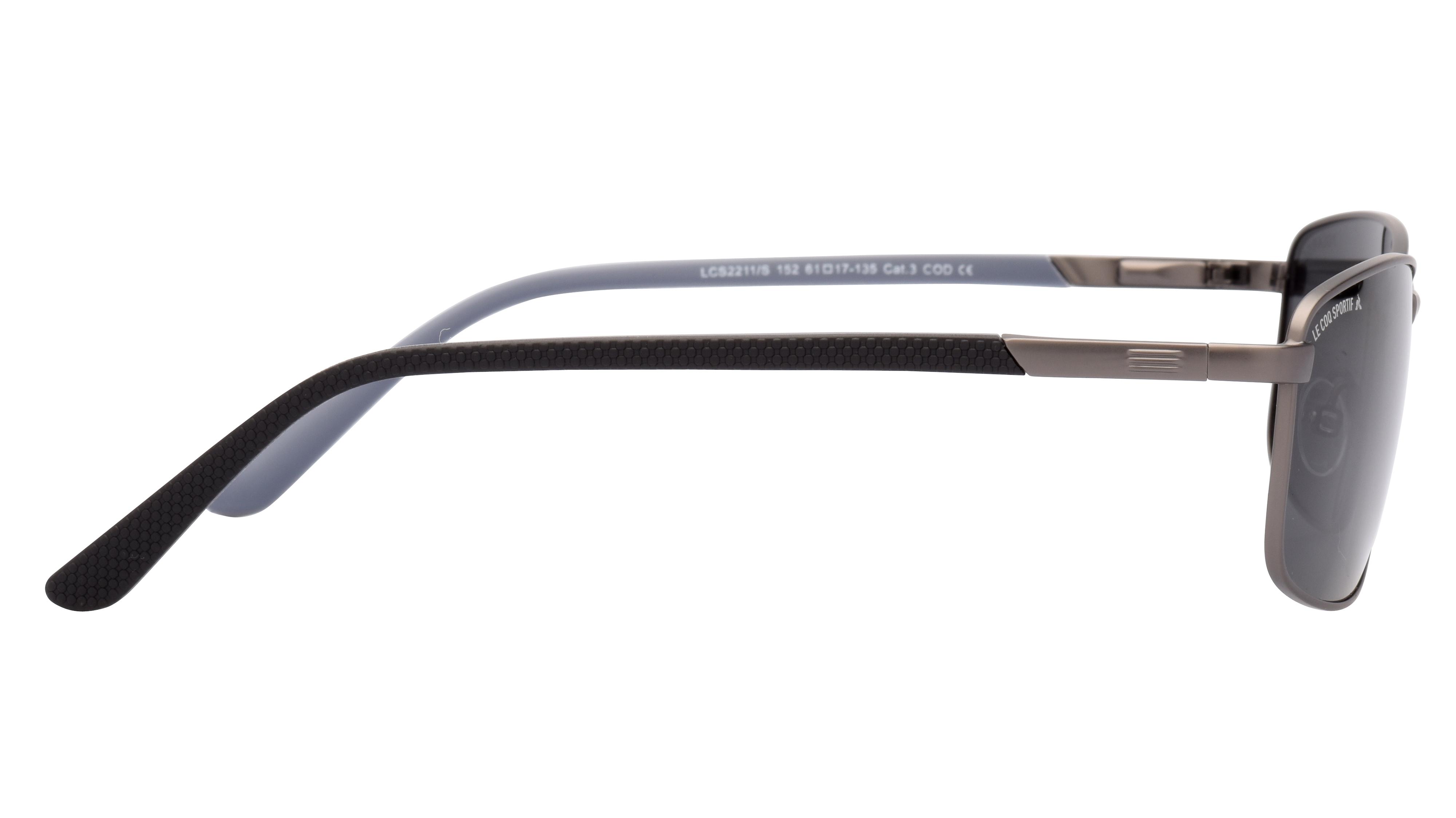 Lunettes de soleil Le Coq Sportif Homme Gris Rectangle Lcs2211/S Droite