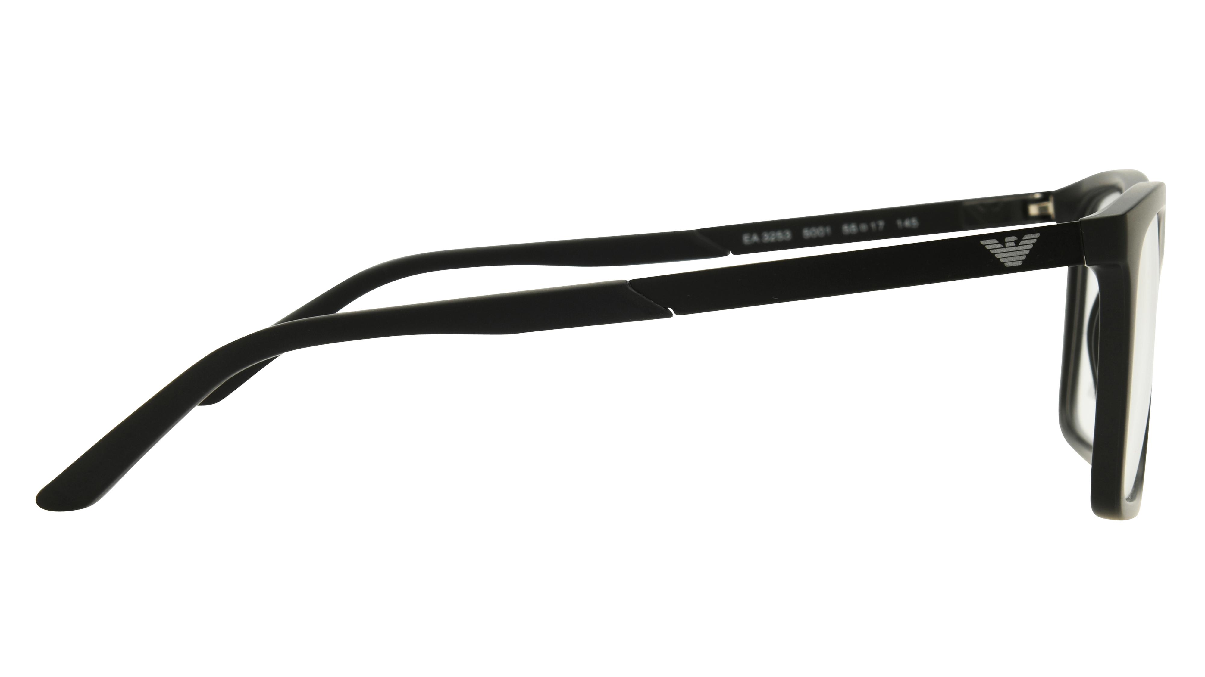 Lunettes de vue Emporio Armani Homme Noir Rectangle EA3253 Droite