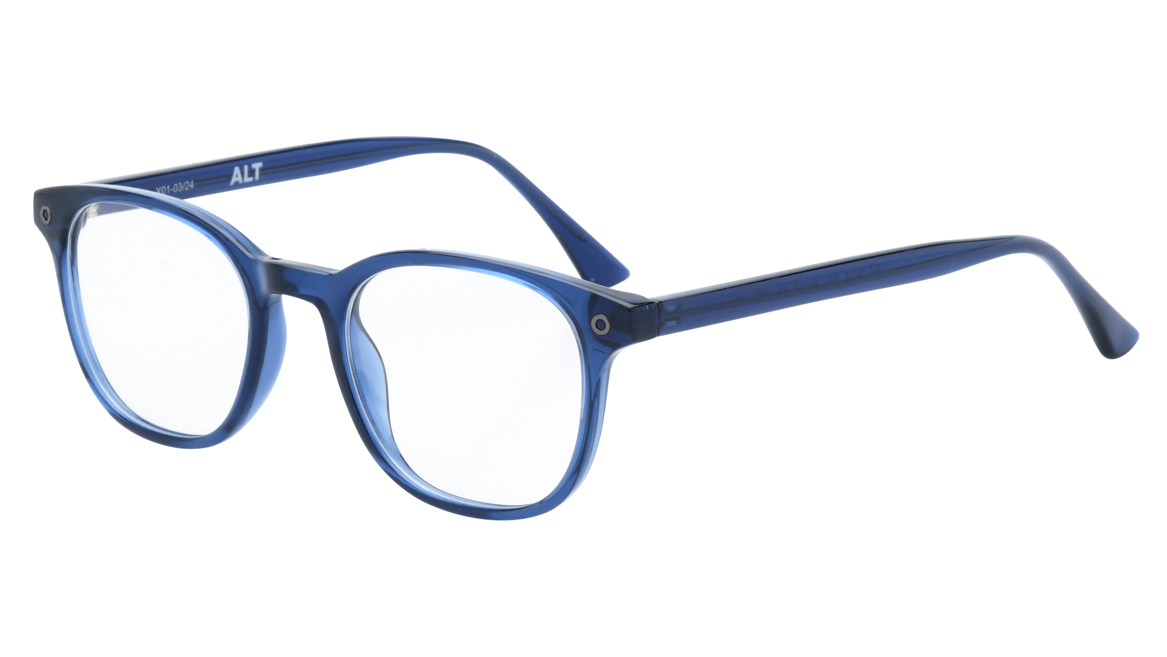 Lunettes de vue Alternance Enfant Bleu Rectangle ALT24114 Trois-Quart