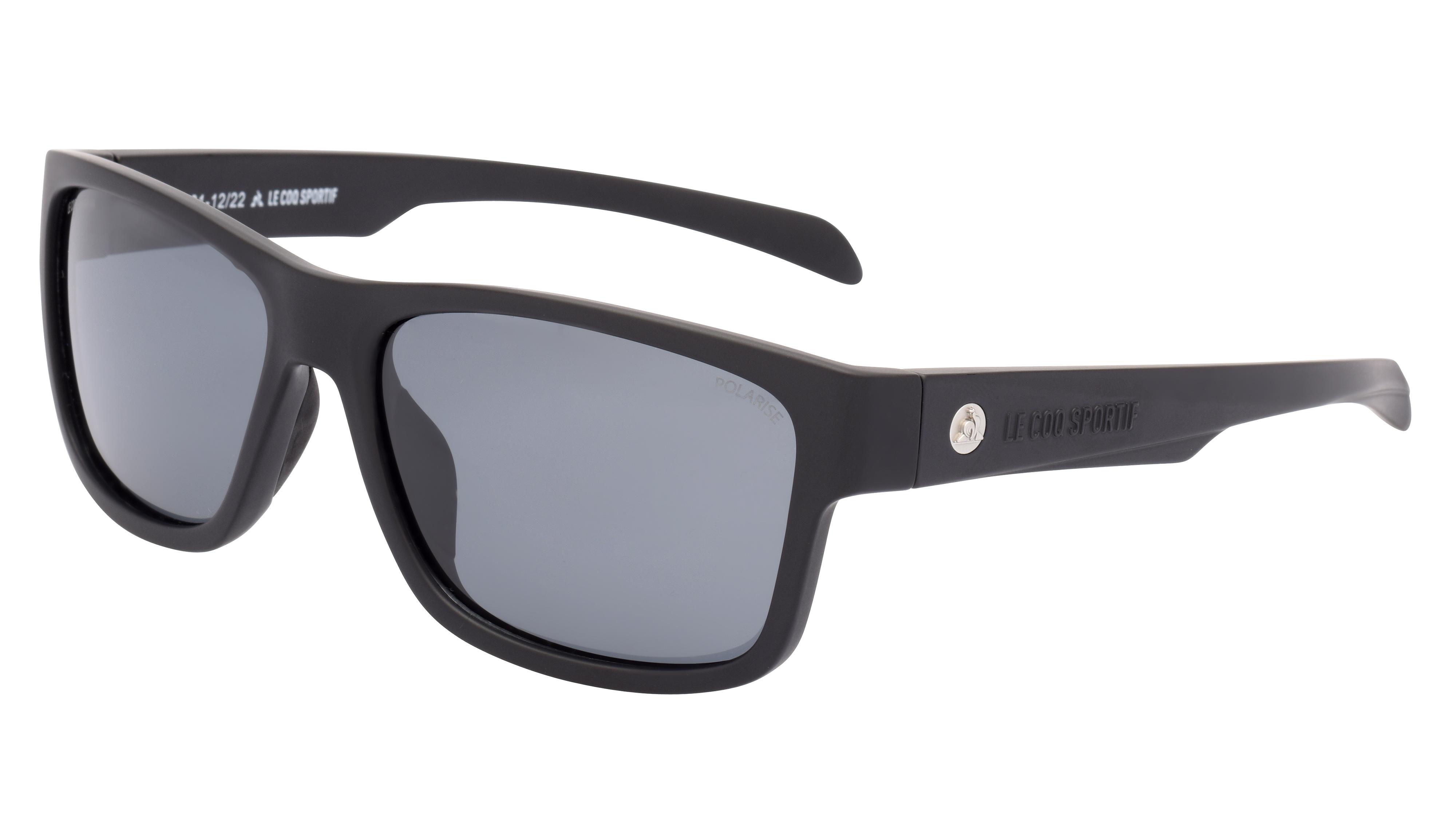 Lunettes de soleil Le Coq Sportif Homme Noir Rectangle Lcs2208/S Trois-Quart