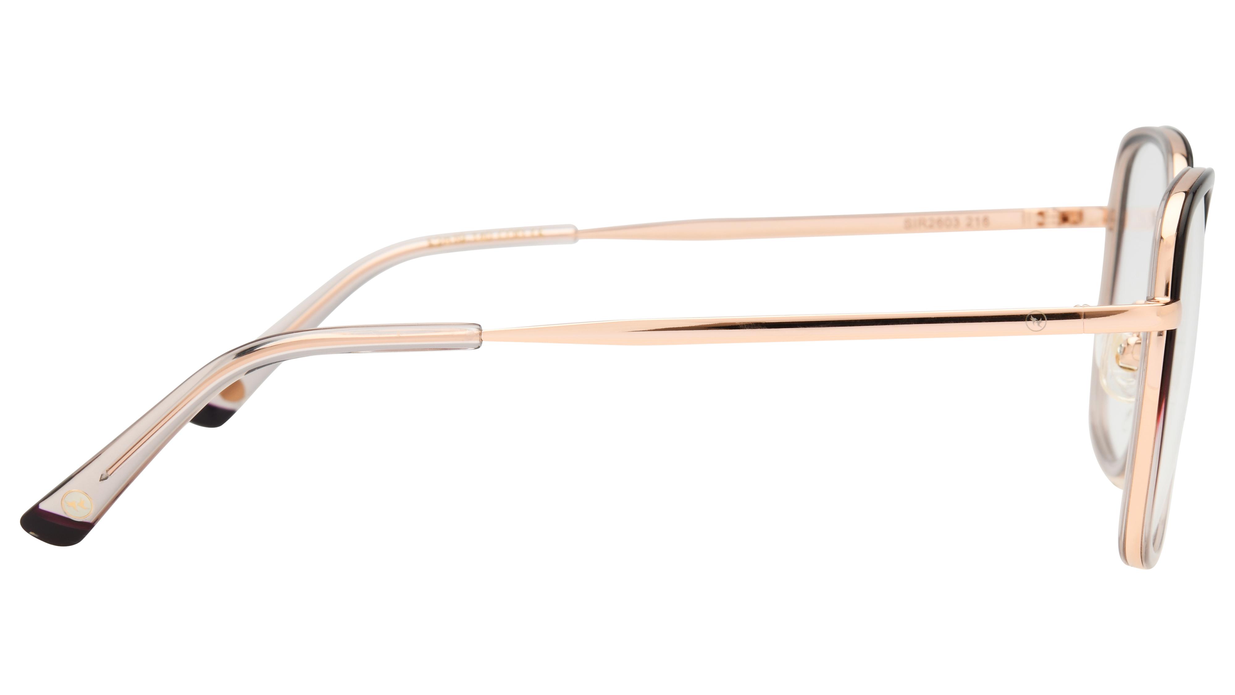 Lunettes de vue Siralya Femme Or Carré sir2603 Droite