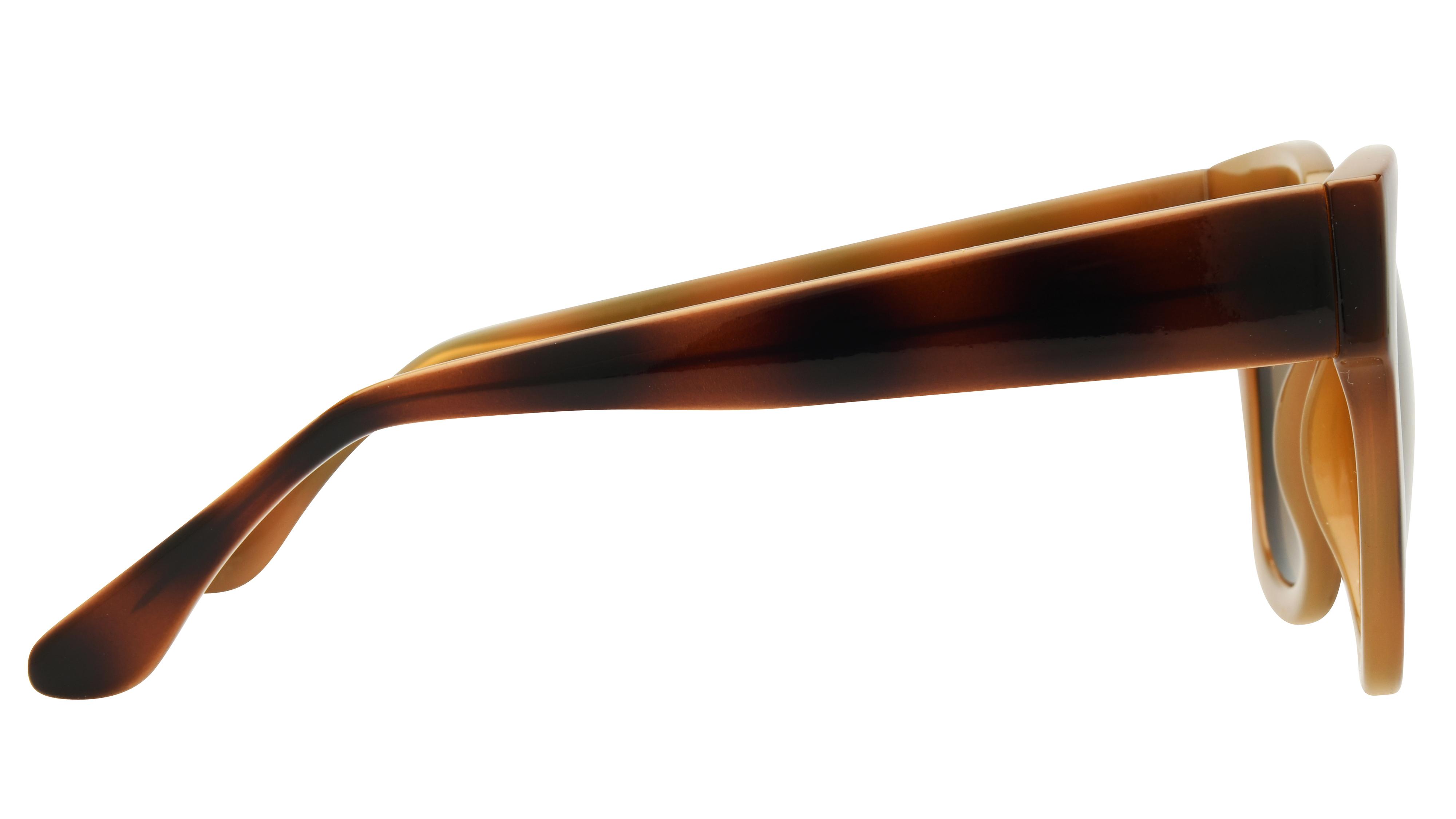 Lunettes de soleil Alternance Femme Marron Papillonnante Alt26203 Droite