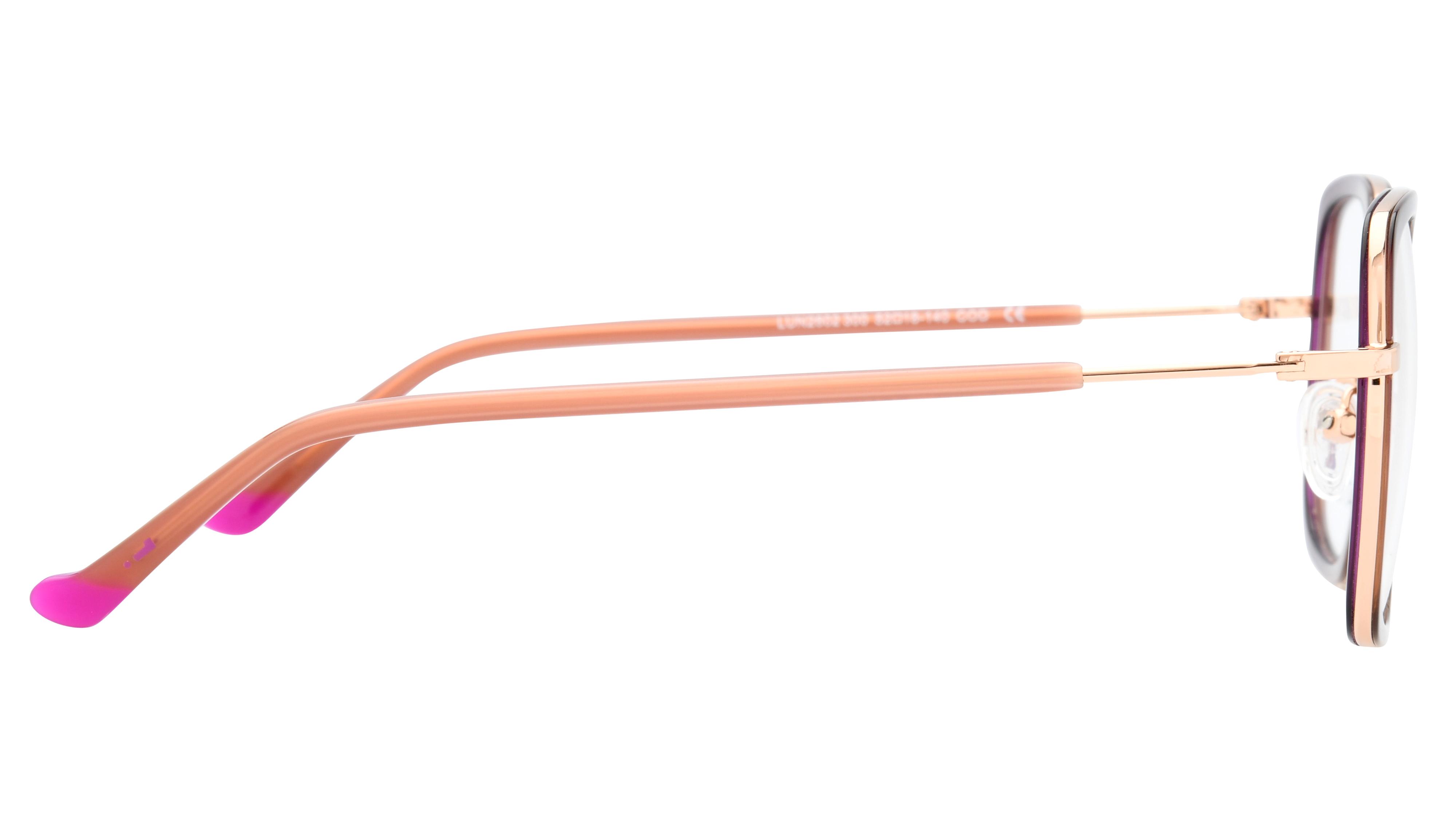 Lunettes de vue Lunatic Femme Marron Carré Lun2602 Droite