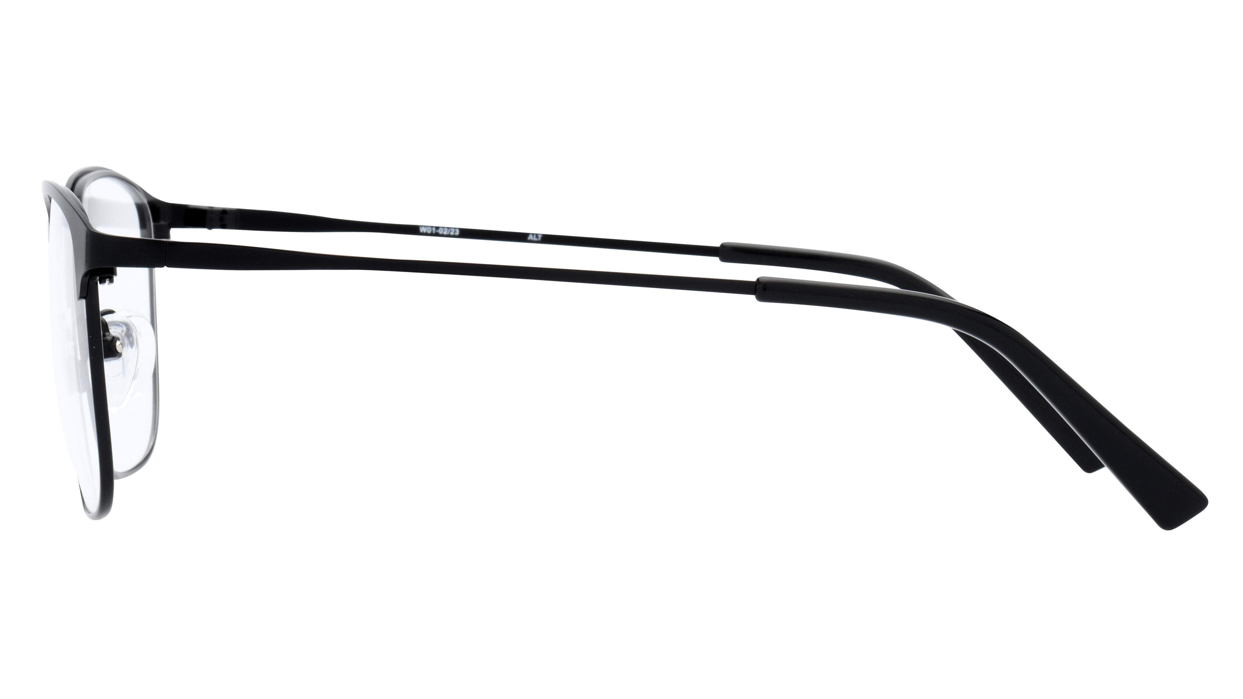 Lunettes de vue Alternance Homme Noir Rectangle Alt23104 Gauche