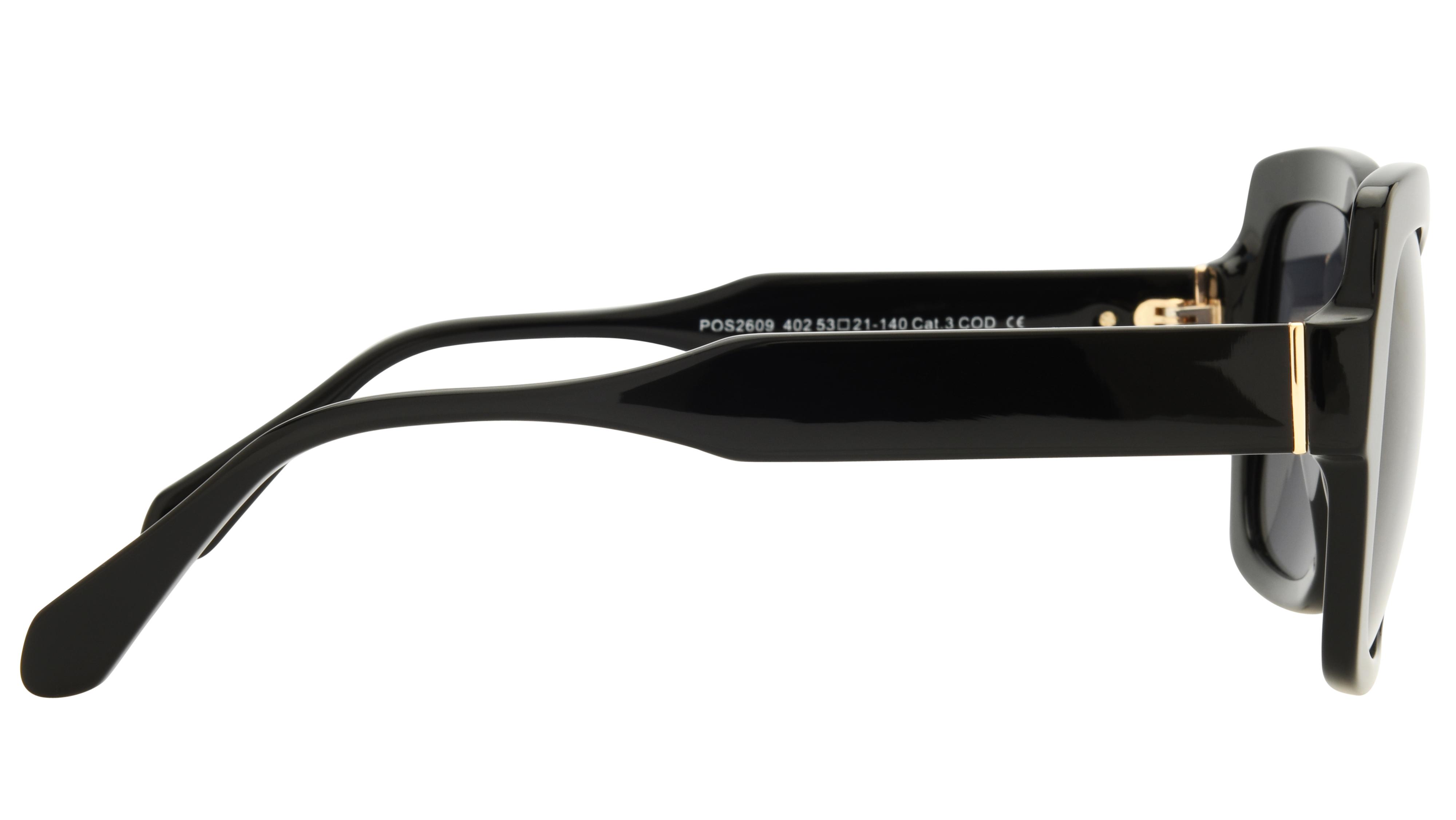 Lunettes de soleil Pol&Sun Femme Noir Carré Pos2609 Droite