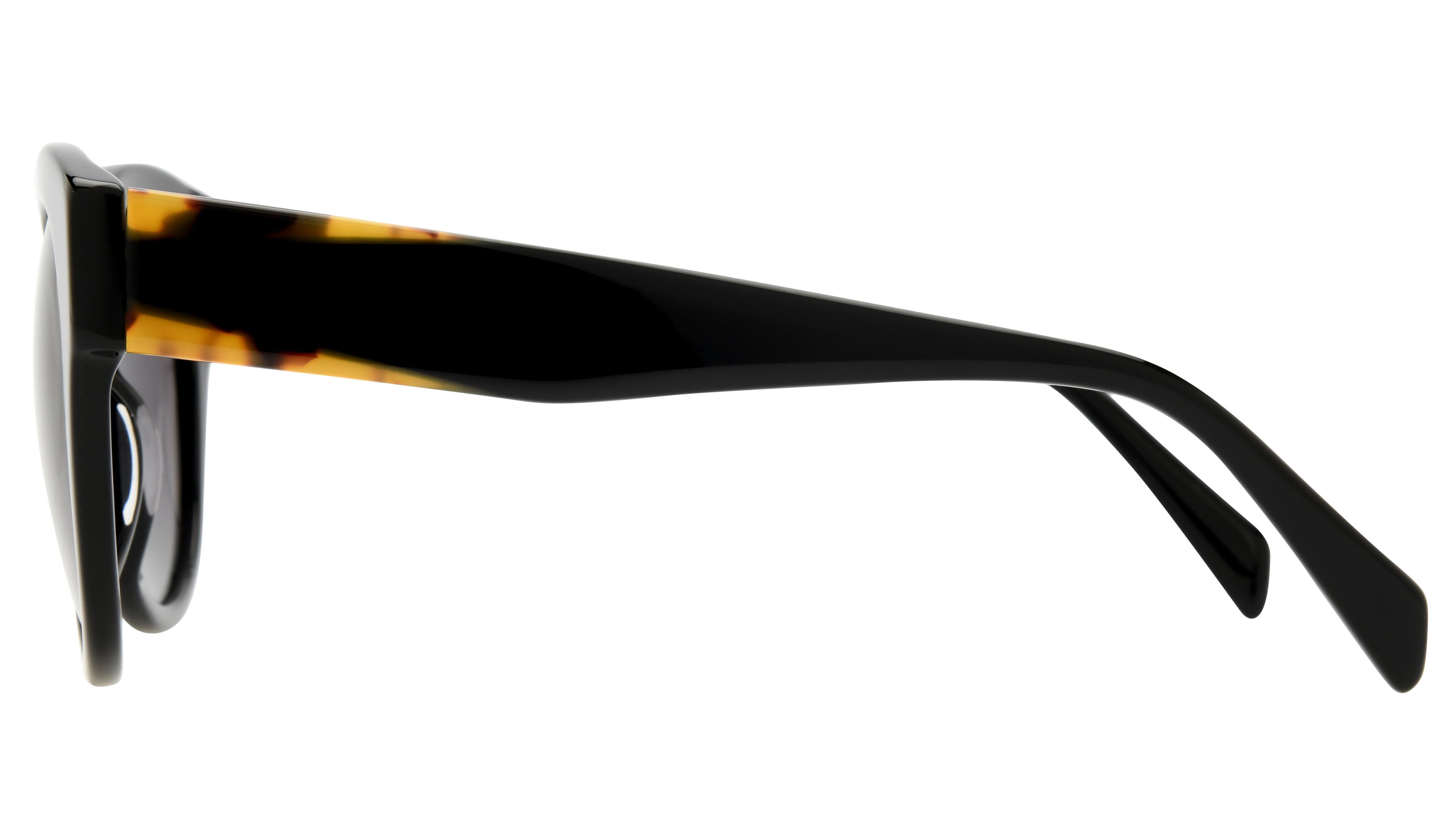 Lunettes de soleil Pol&Sun Femme Noir Papillon Pos2506 Gauche