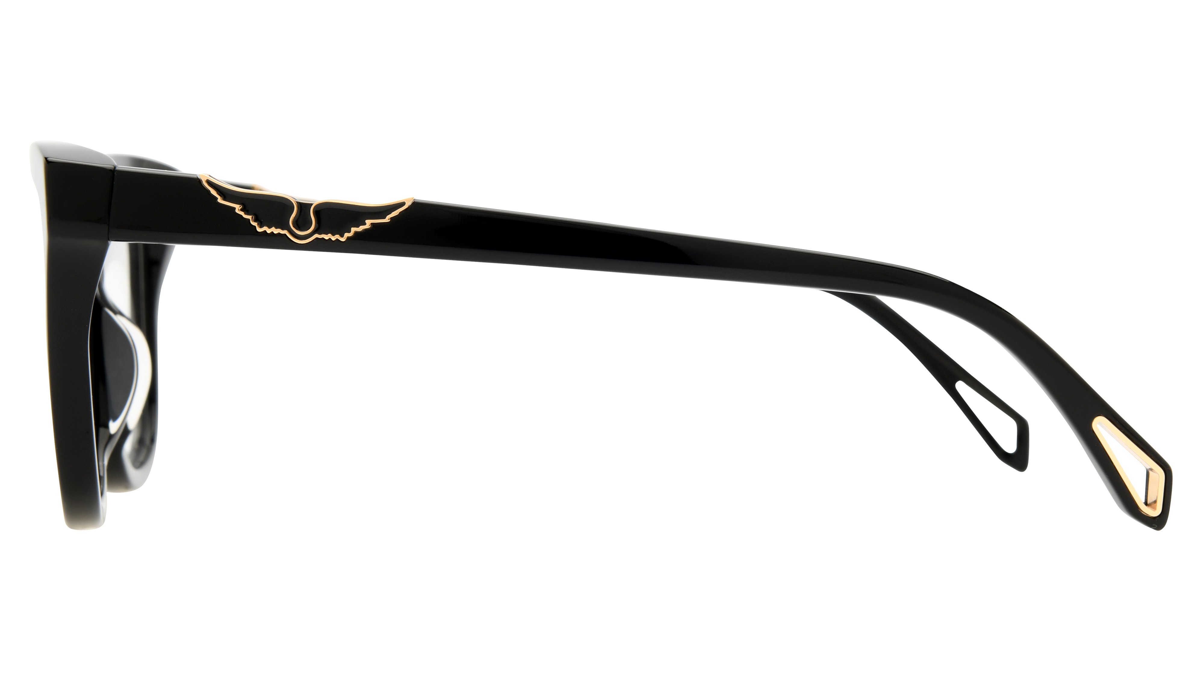 Lunettes de vue Zadig & Voltaire Femme Noir Rectangle Vzv427 Gauche